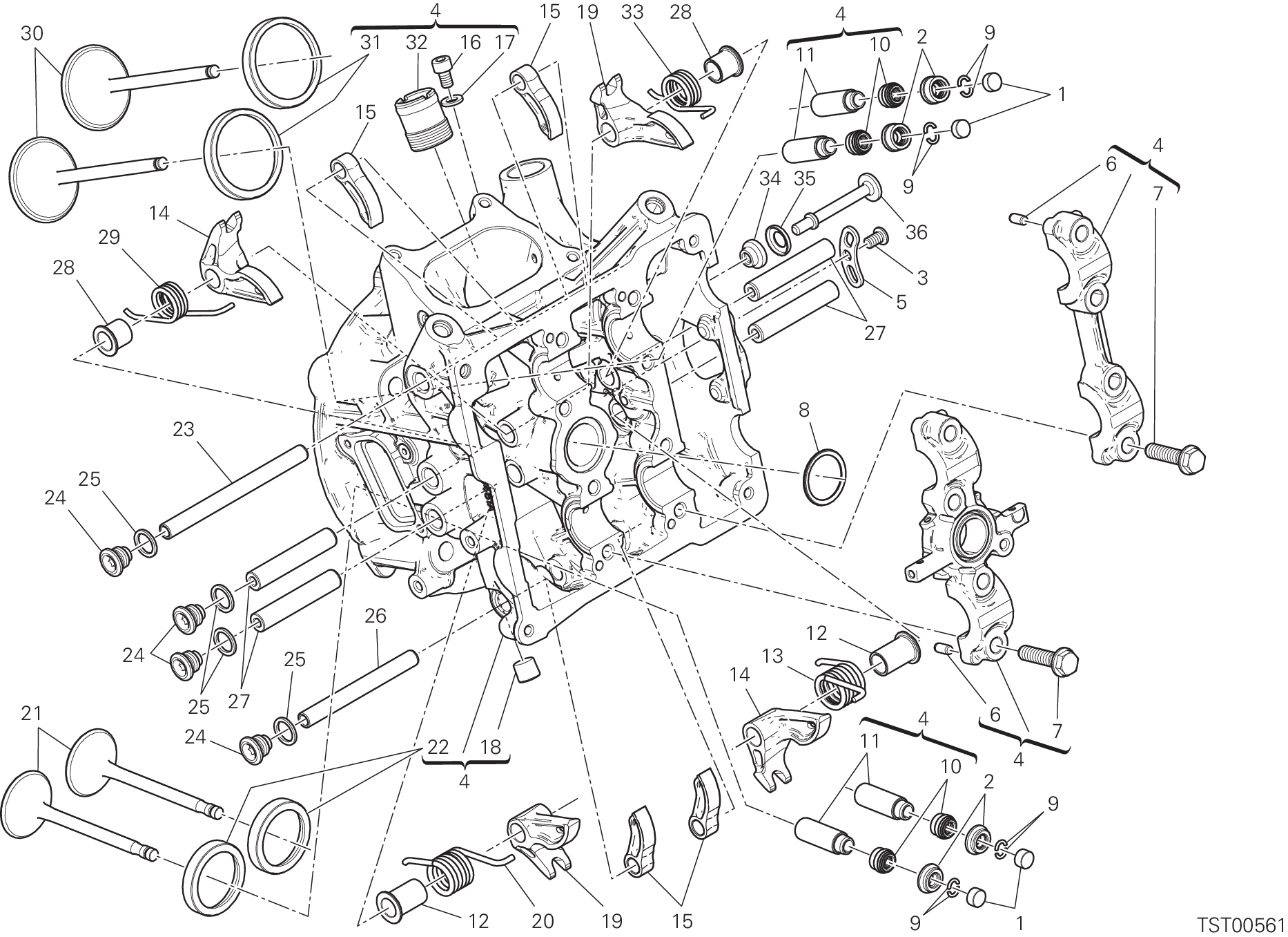 014 CULASSE HORIZONTALE POUR SUPERBIKE 959 PANIGALE ABS 2016