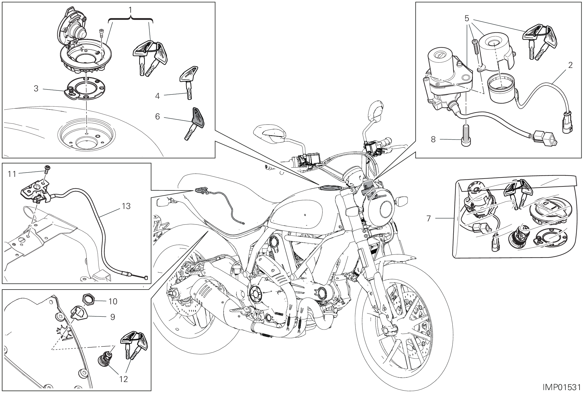 13E DISOISITIF ELECTRIQUES POUR SCRAMBLER ICON 2020