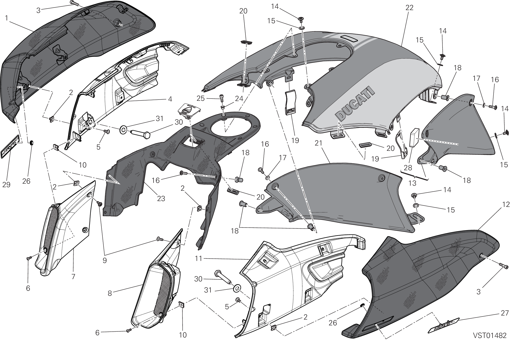 034 COUVERCLES RESERVOIR POUR DIAVEL TITANIUM 2015