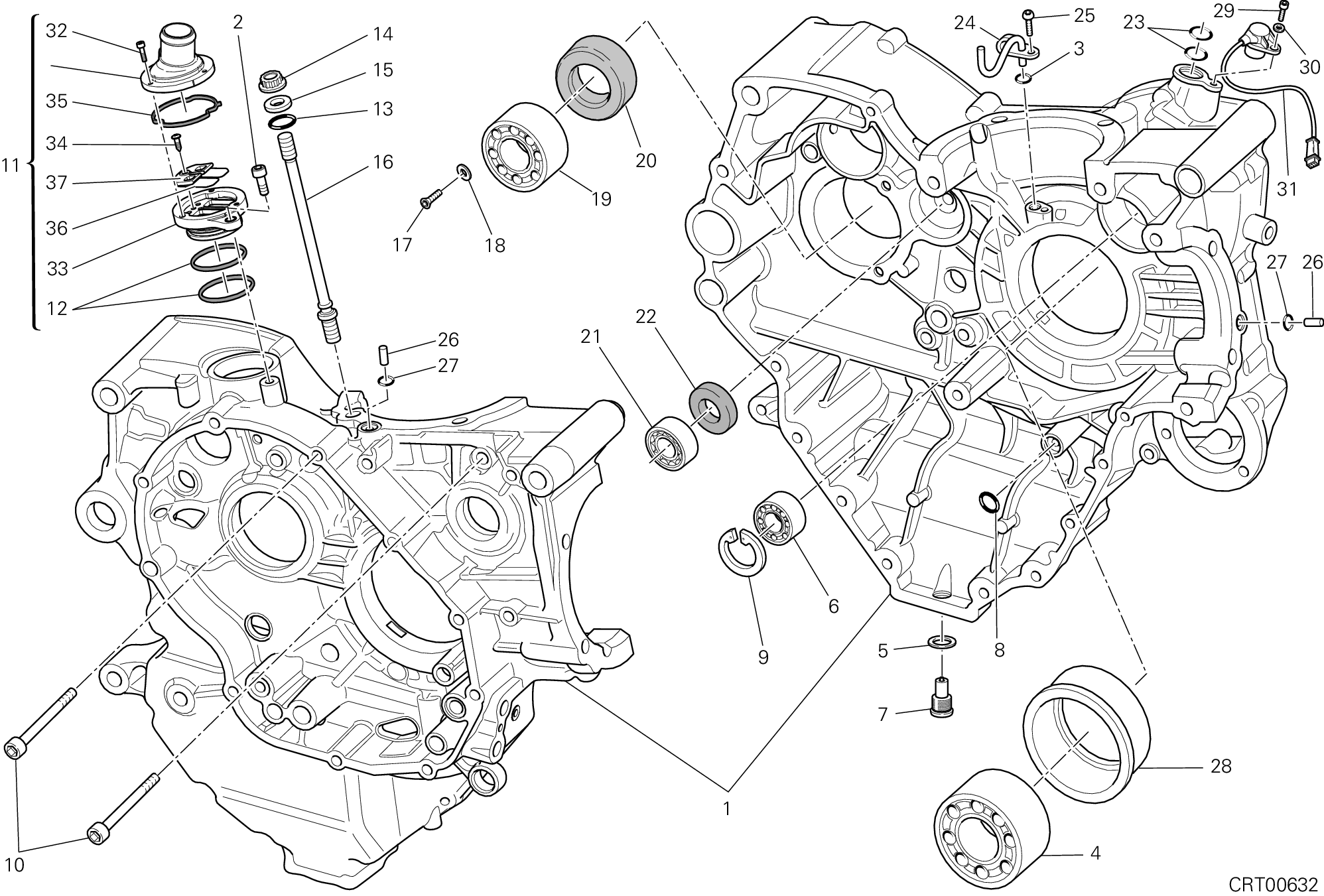 010 CARTER MOTEUR POUR DIAVEL 2012