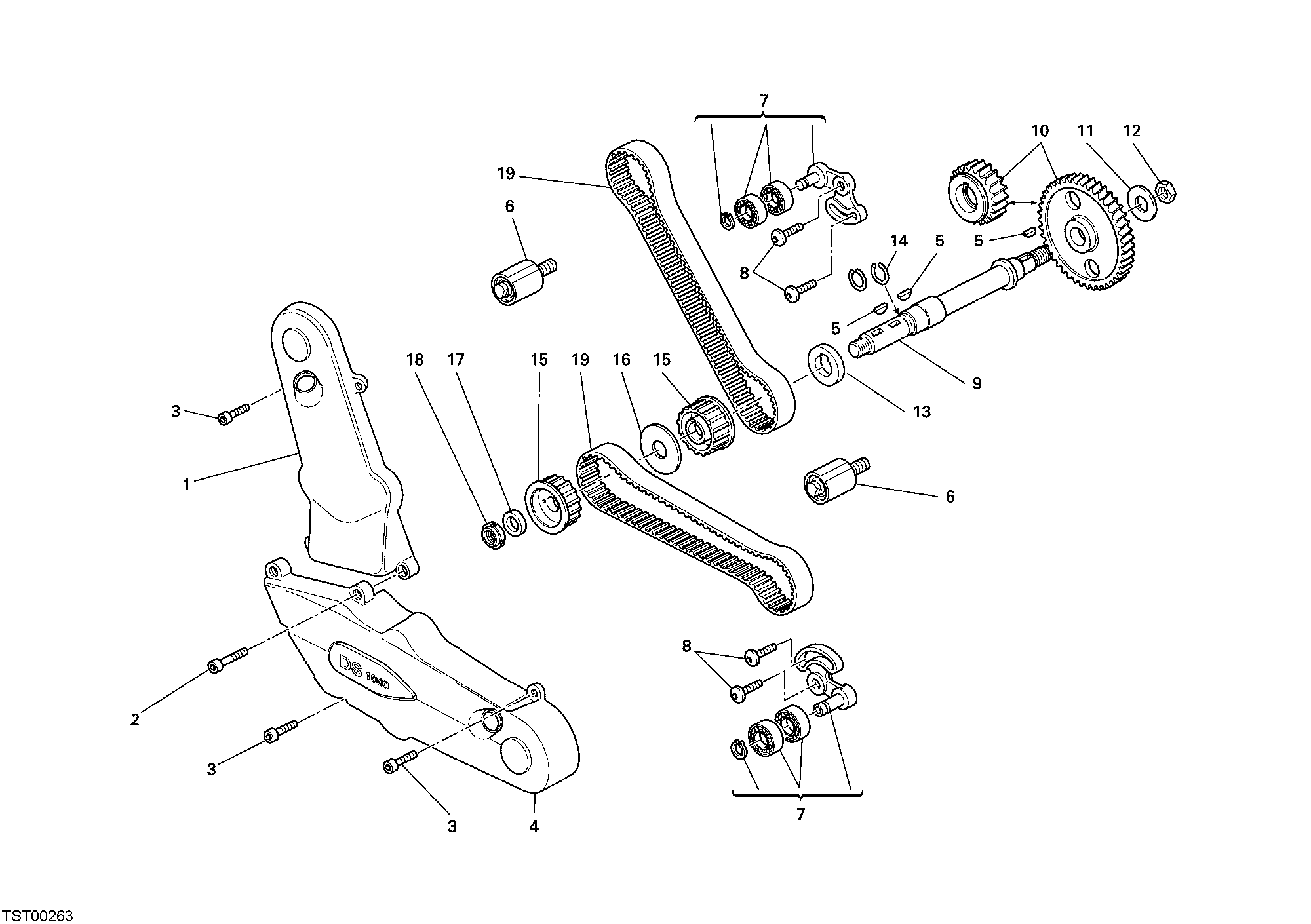 008 COURROIE DISTRIBUTION POUR SPORTCLASSIC GT1000 2007