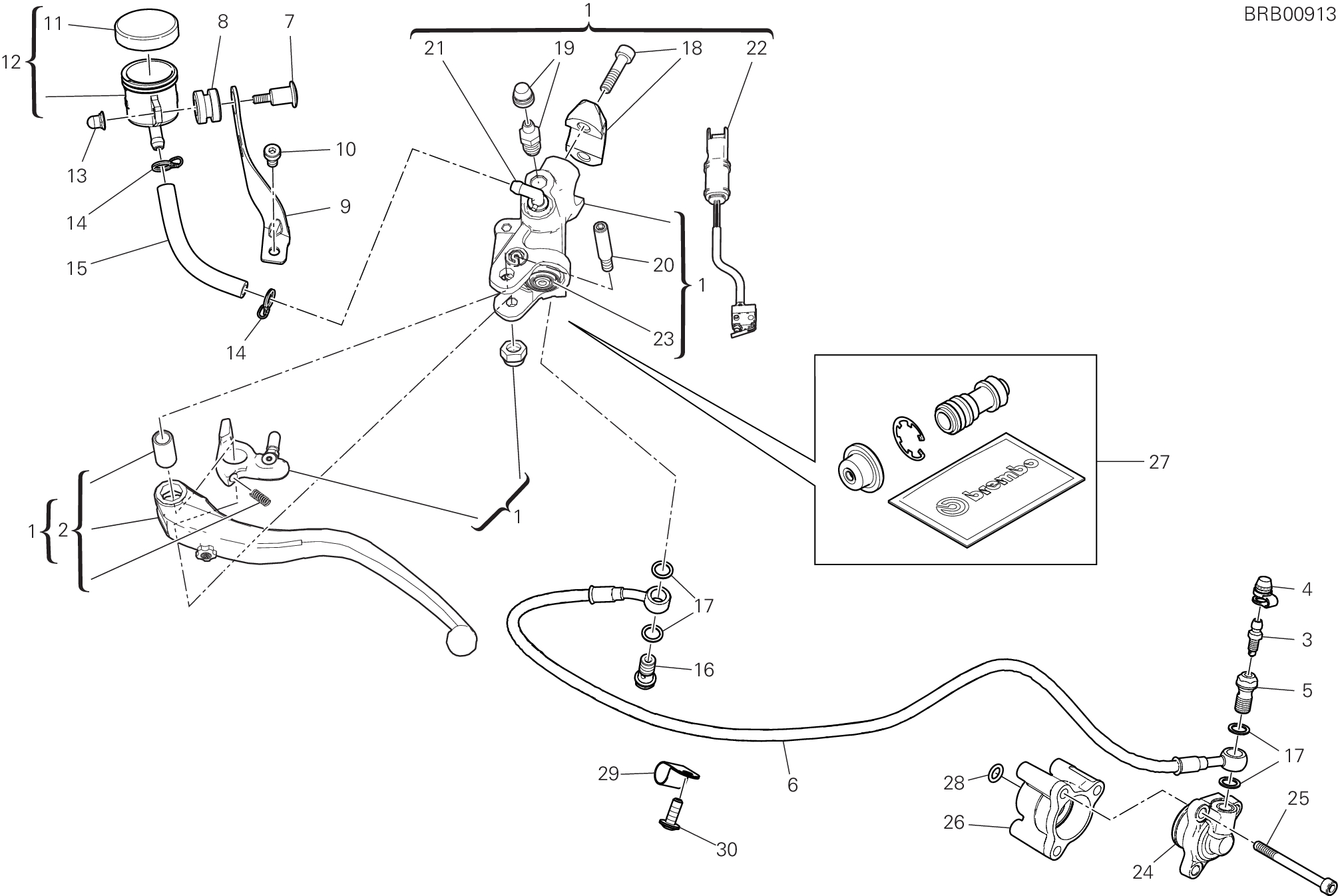22B COMANDO FRIZIONE POUR SUPERBIKE PANIGALE V2 NEW 2025