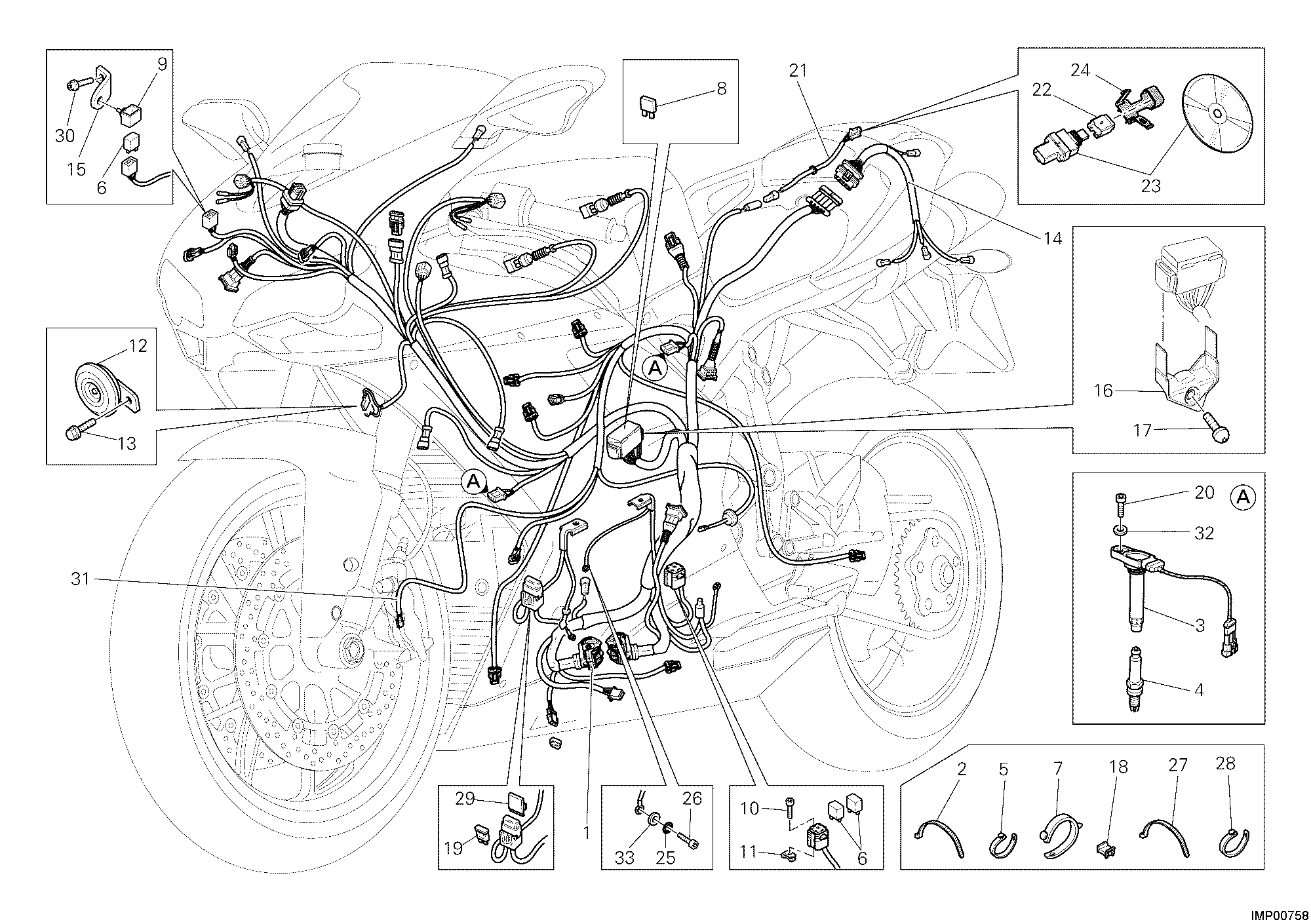 18A FAISCEAU DE FILS POUR SUPERBIKE 848 EVO 2012