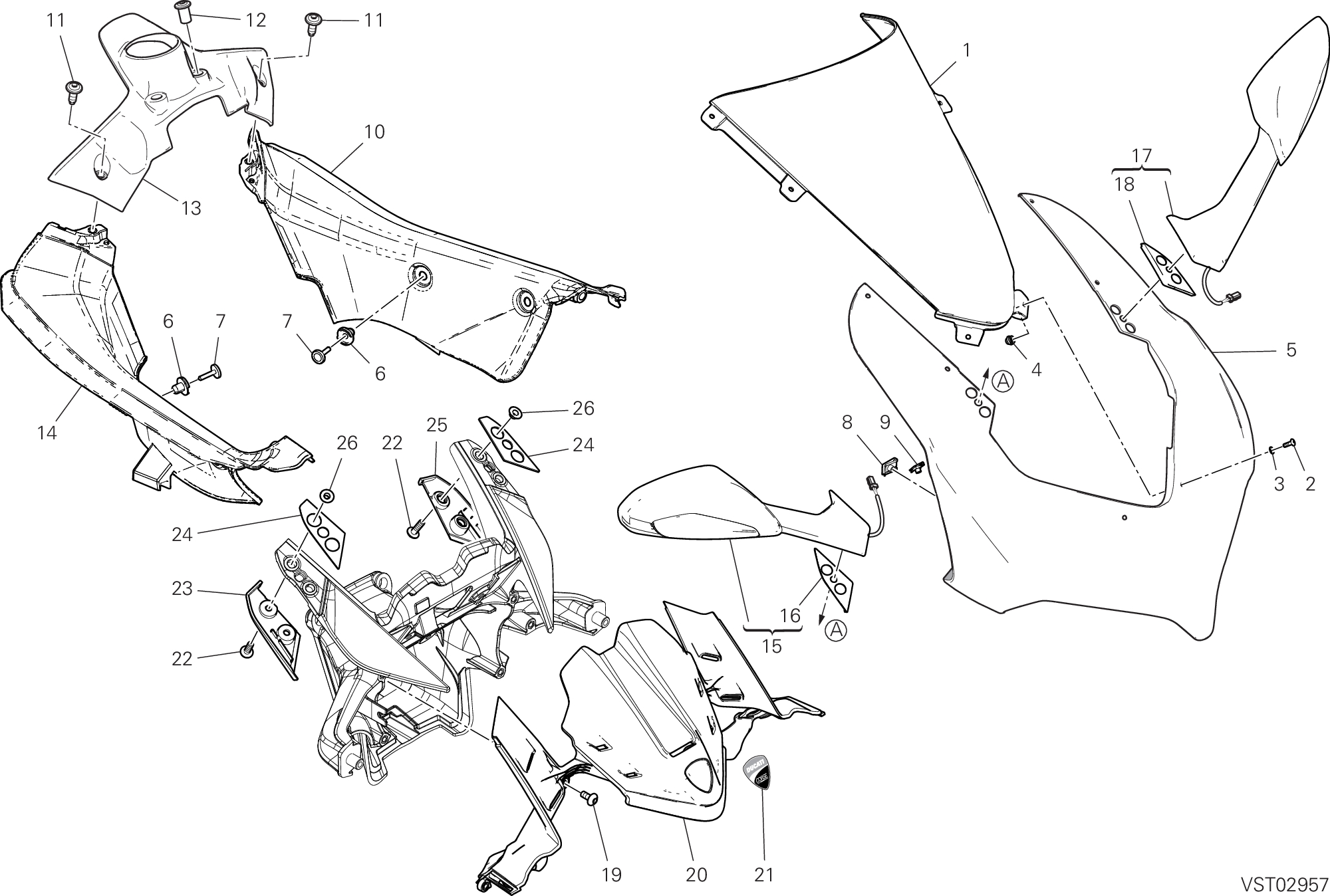 36A CAPOT AVANT POUR SUPERBIKE PANIGALE V2 SUPERQUADRO FINAL EDITION 2025