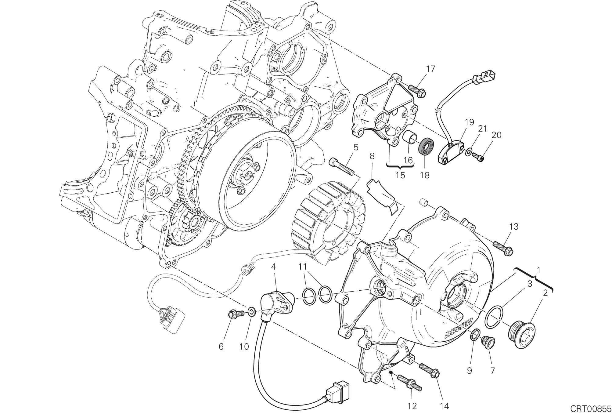 04B COUVERCLE GENERATEUR POUR SUPERBIKE PANIGALE V2 2023