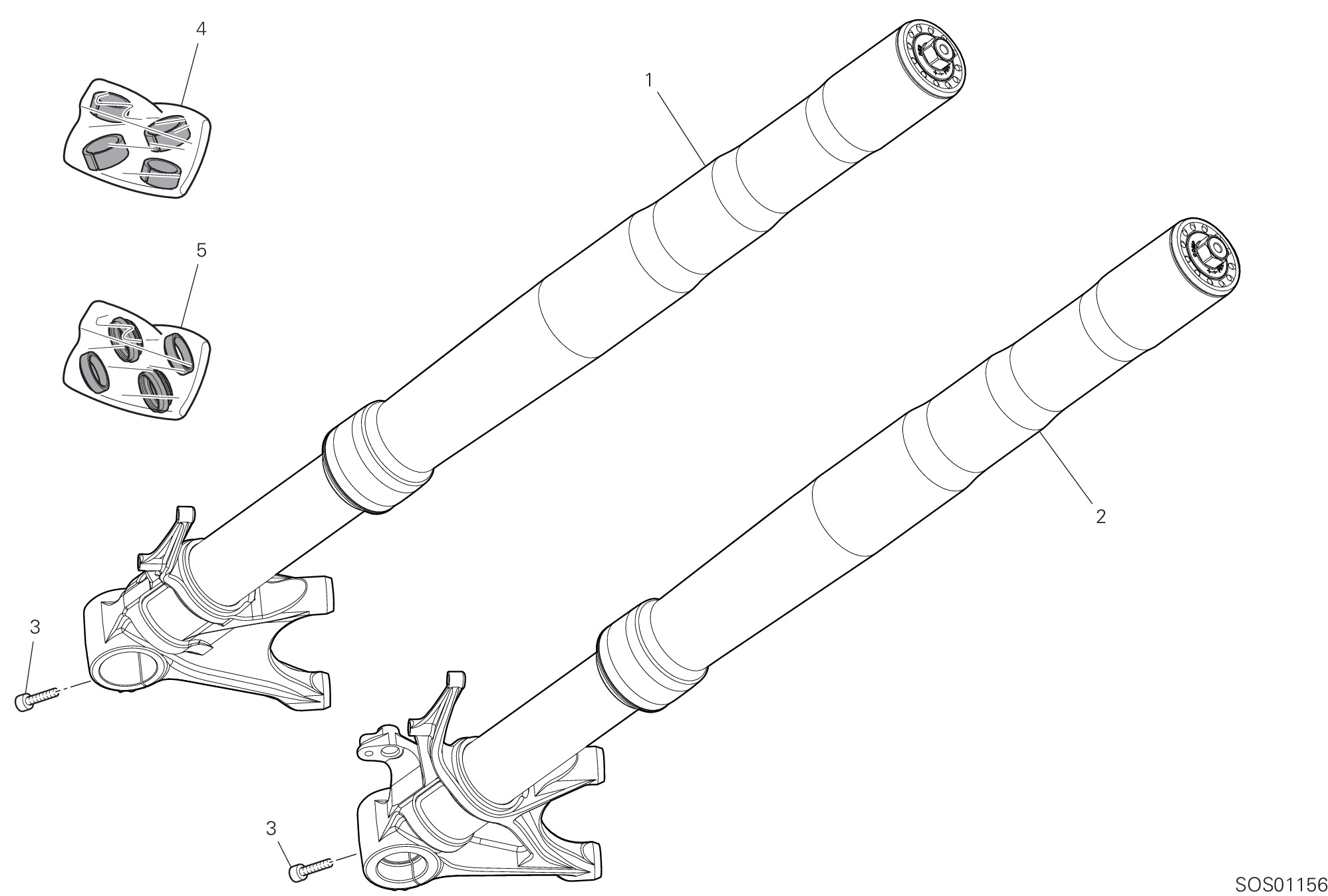 18B FOURCHE AVANT POUR SUPERBIKE PANIGALE V2 TROY BAYLISS 2022