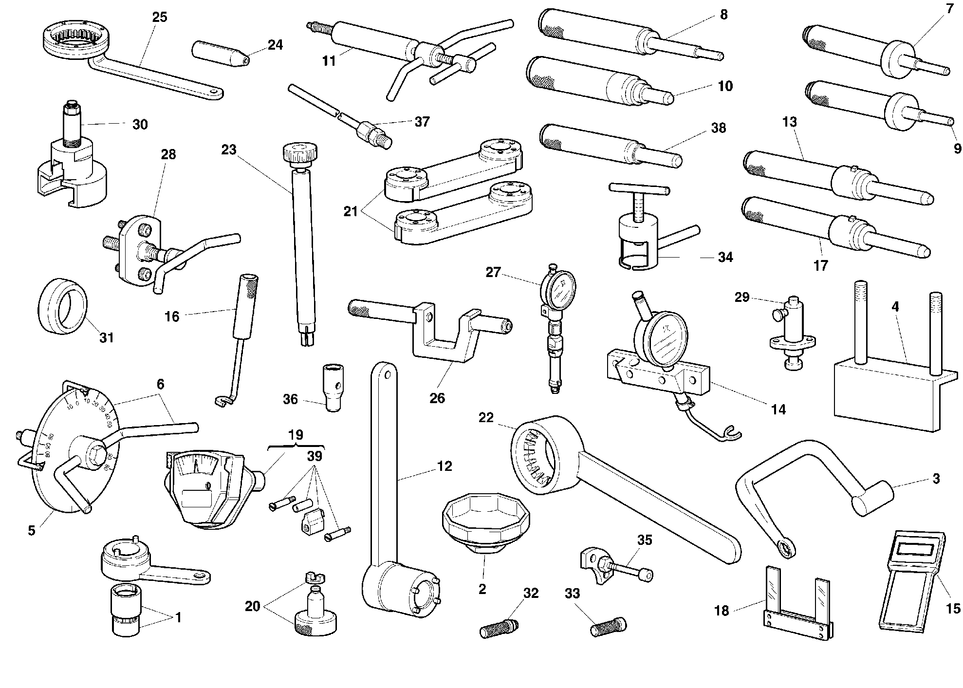 010 OUTILS DASSISTANCE MOTEUR POUR SUPERBIKE 996 1999