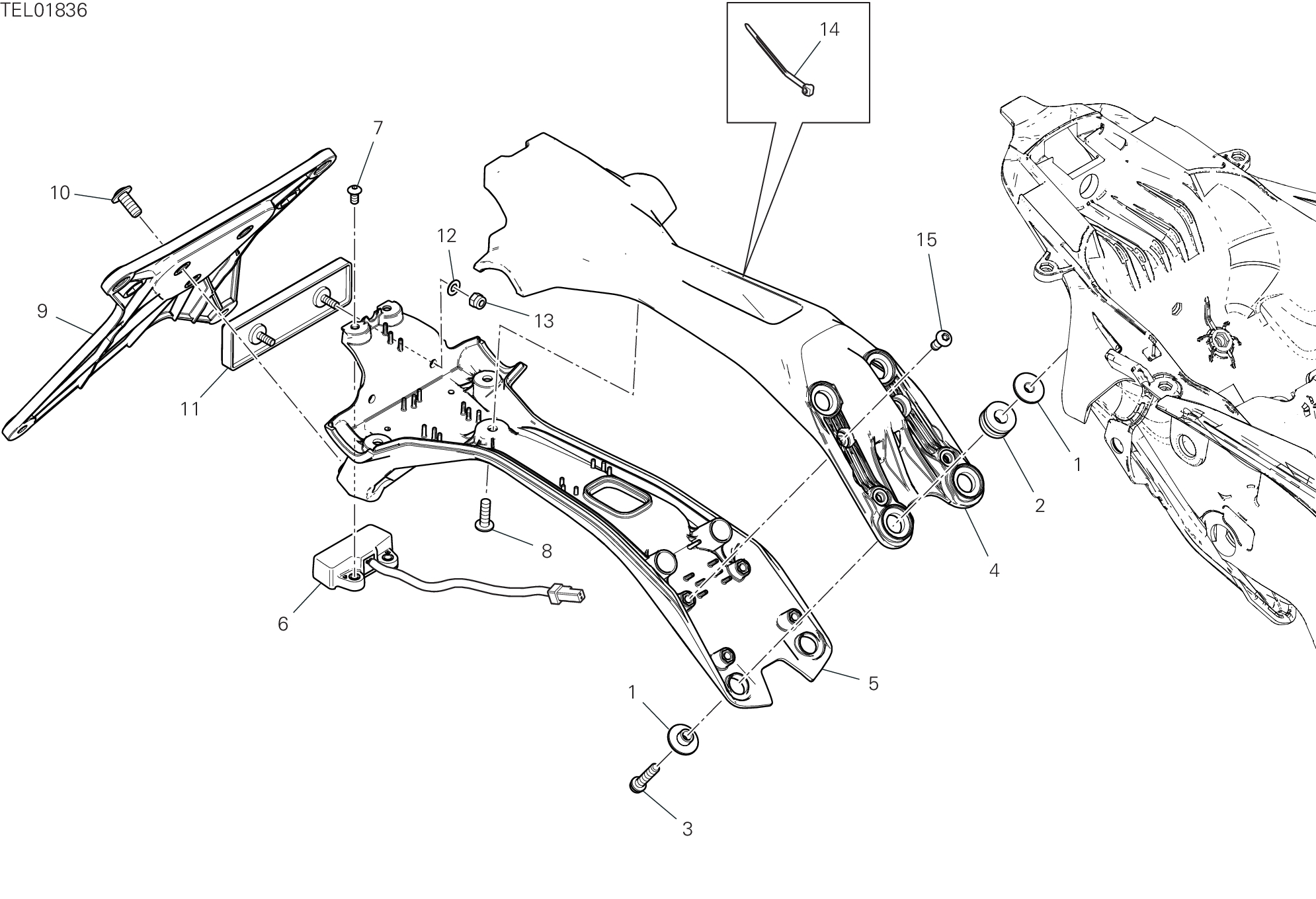 21A PORTE BALAI POUR SUPERBIKE PANIGALE V2 NEW 2025