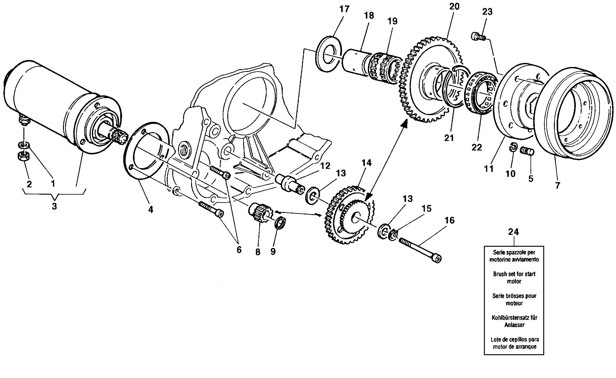 012 GENERATEUR MOTEUR DEMARRAGE POUR SUPERBIKE 916 SENNA 1998