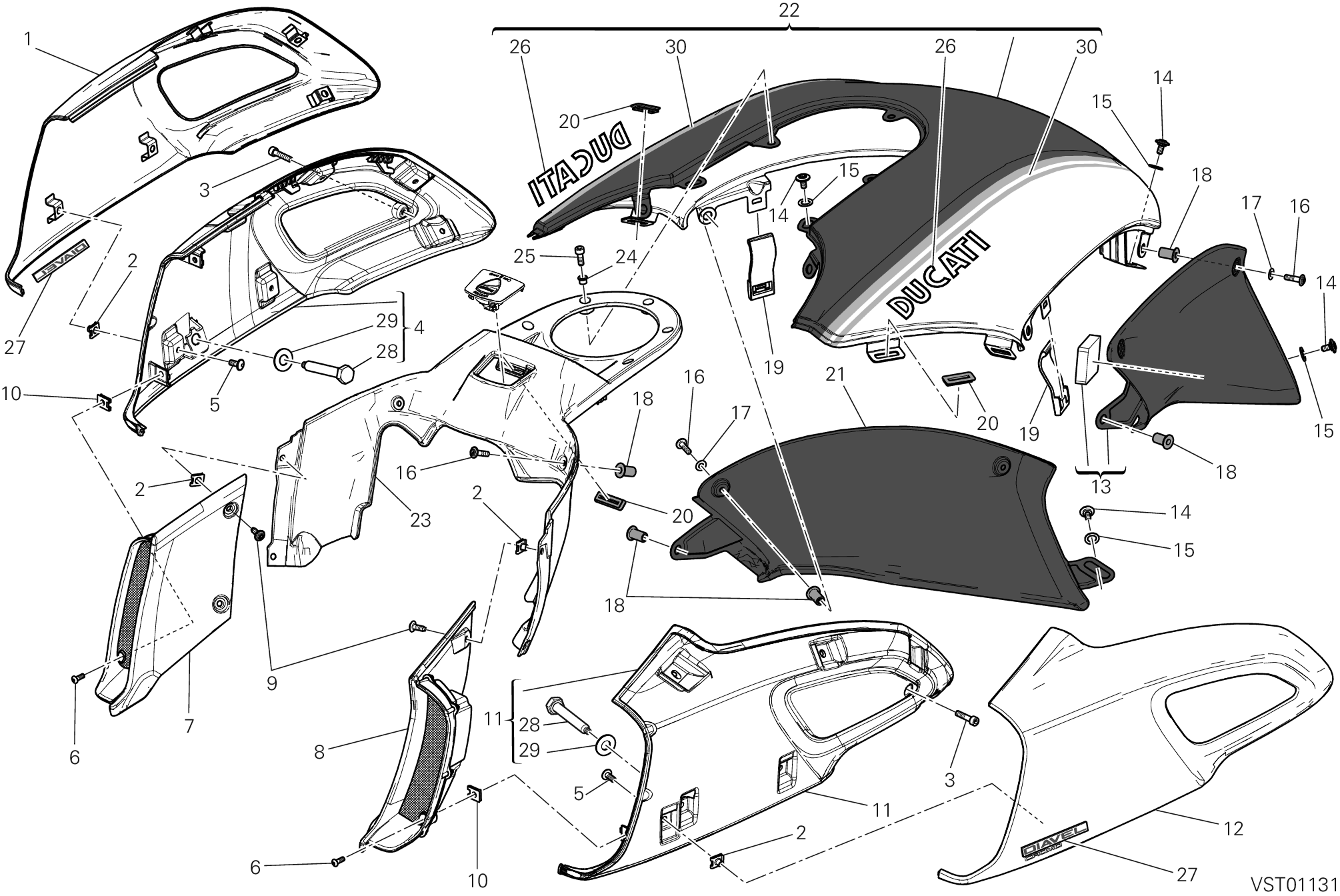 034 COUVERCLES RESERVOIR POUR DIAVEL CROMO 2013