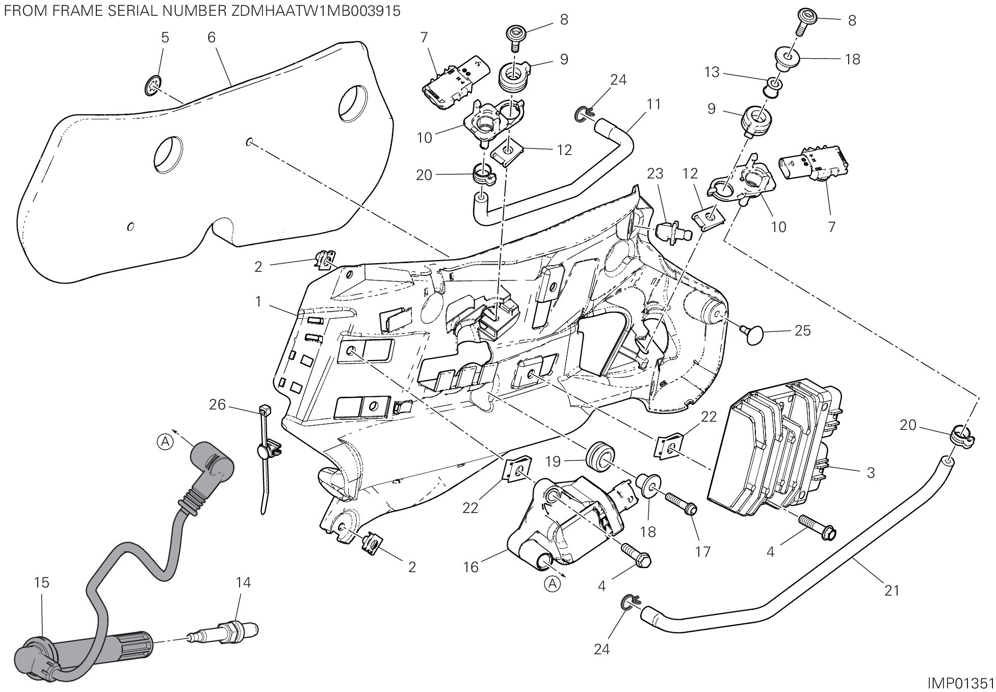 13A IMPIANTO ELETTRICO SINISTRO POUR SUPERBIKE PANIGALE V2 2020