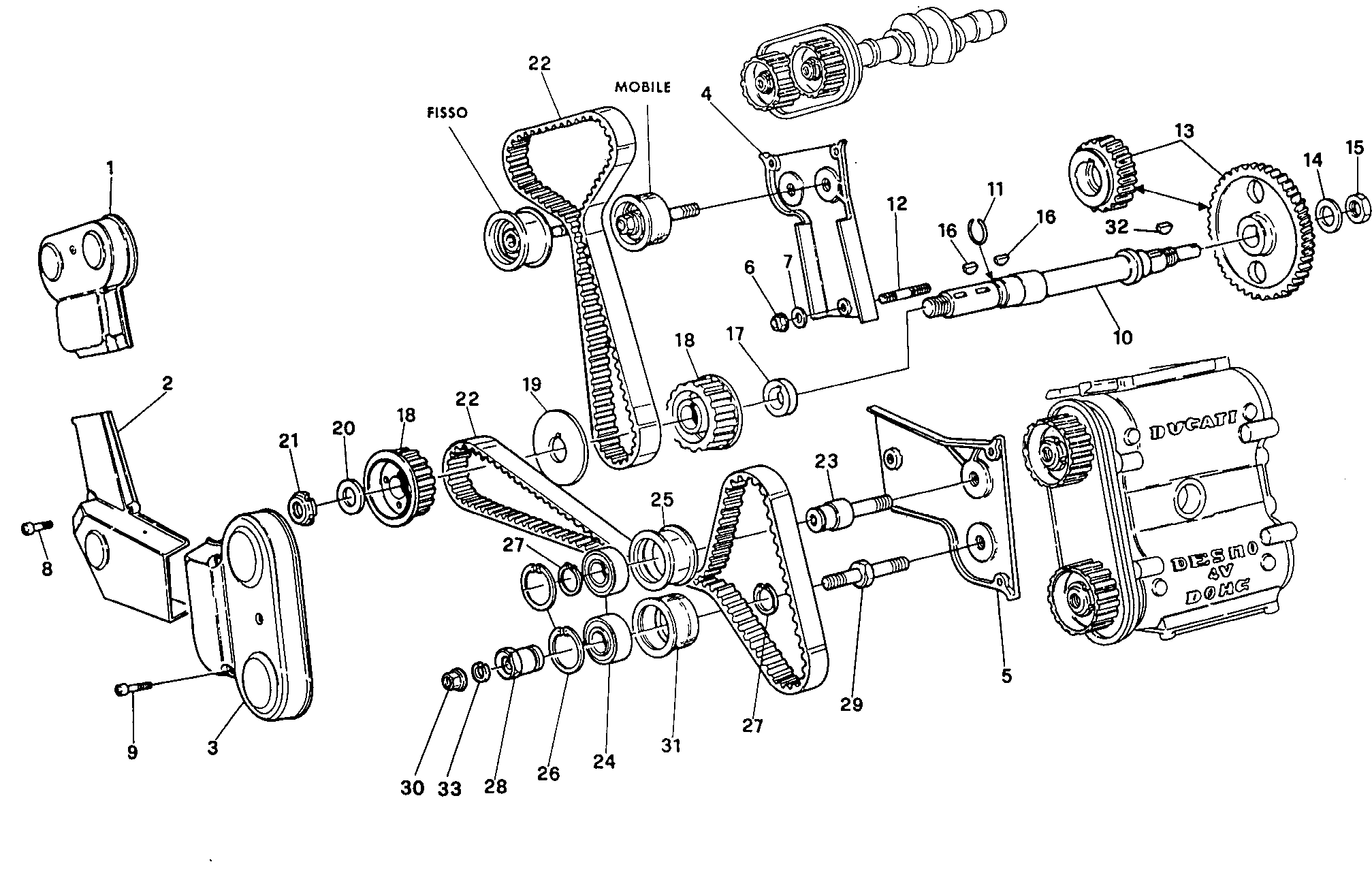 008 COURROIE DISTRIBUTION POUR SUPERBIKE 888 1994