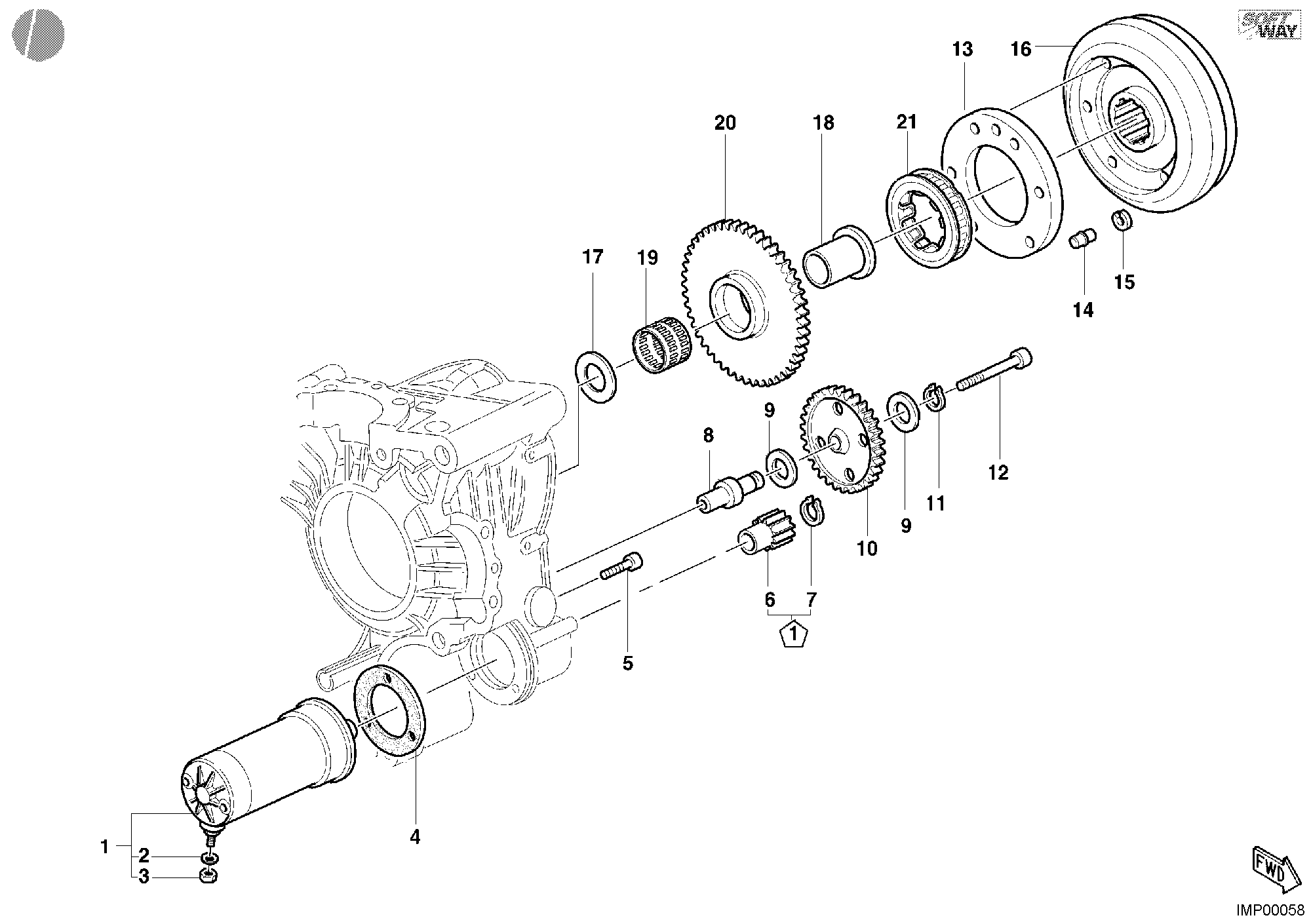 012 DEMARREUR ELECTRIQUE POUR MONSTER 750 2002