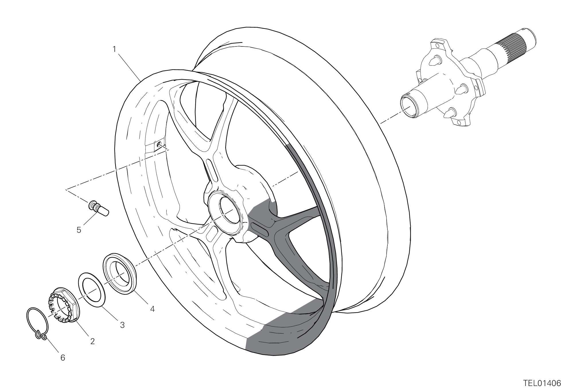 28A ROUE ARRIERE POUR HYPERMOTARD 950 RVE 2023