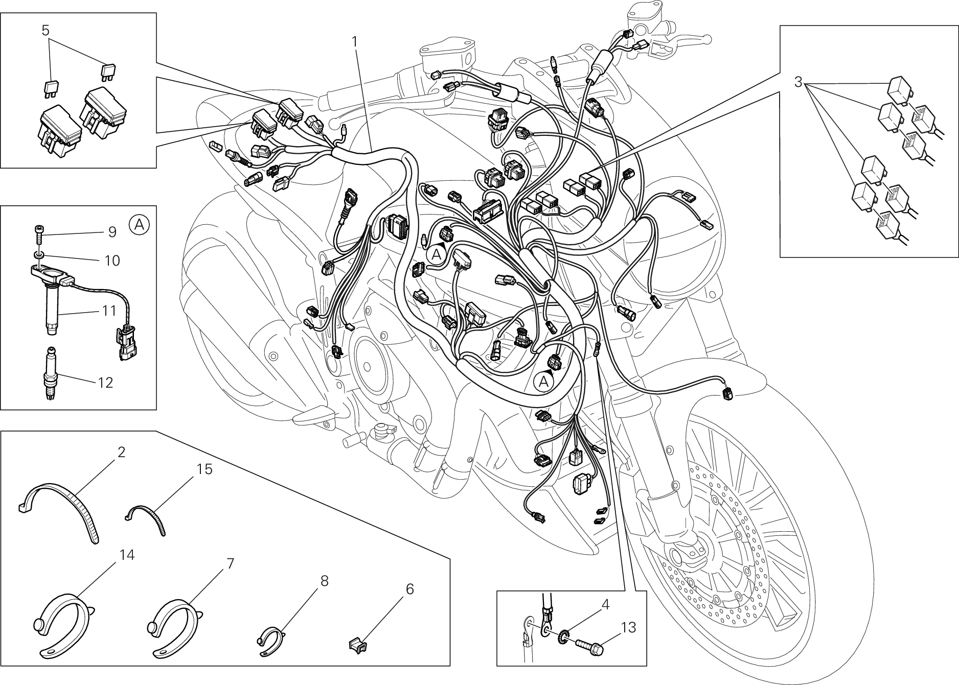 18B FAISCEAU DE FILS POUR DIAVEL AMG 2013