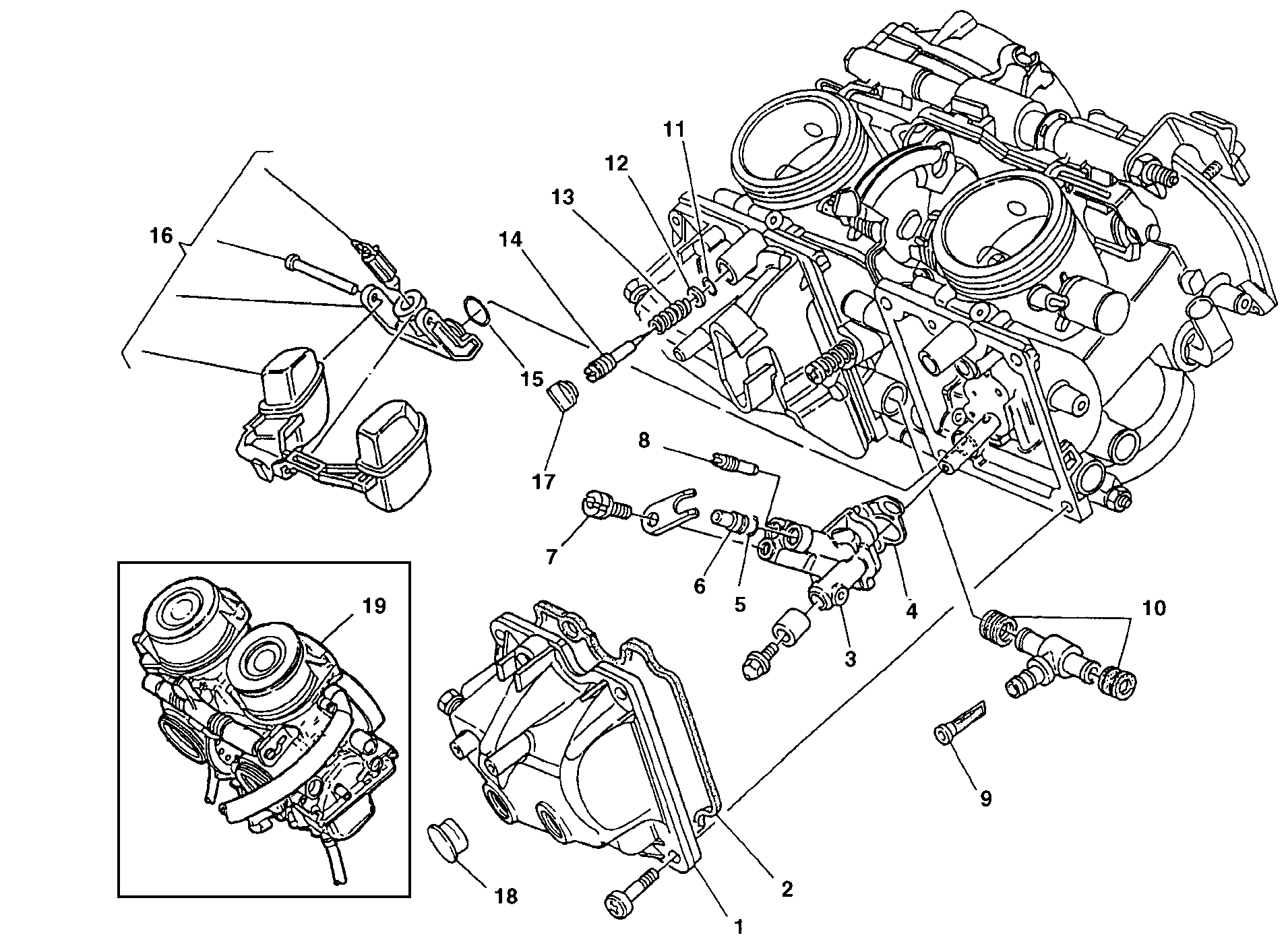 017 CARBURATEUR POUR SUPERSPORT 900 SS FINAL ED 1998
