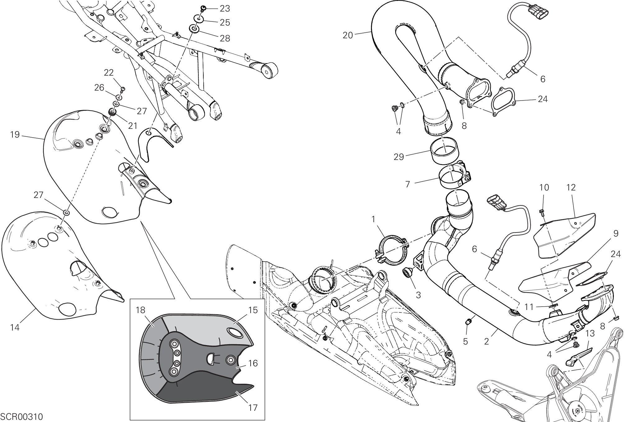 31B COLLECTEUR DECHAPPEMENT POUR SUPERBIKE PANIGALE V2 2020