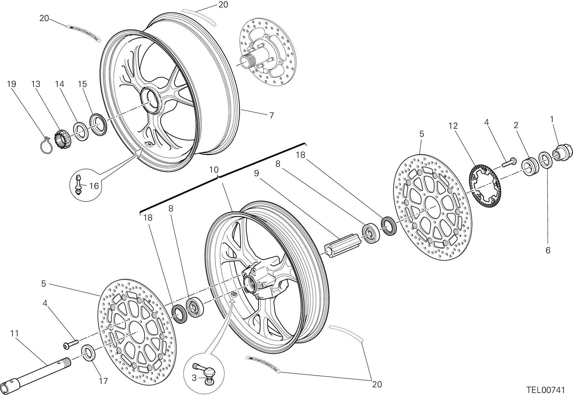 026 ROUES POUR MULTISTRADA 1200 S PIKES PEAK 2013