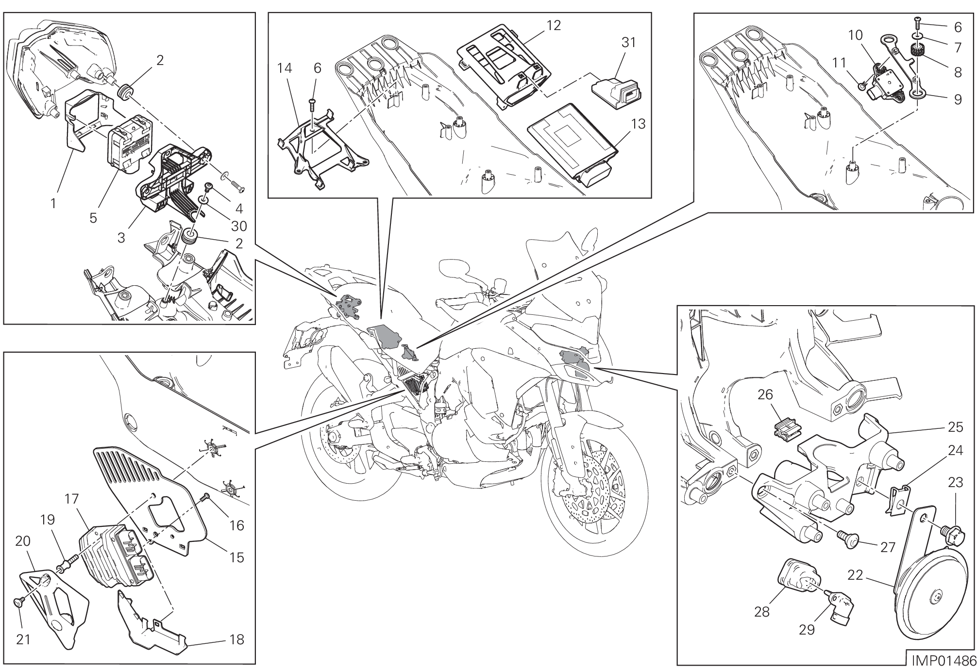 13E DISOISITIF ELECTRIQUES POUR MULTISTRADA V4 PIKES PEAK 2022