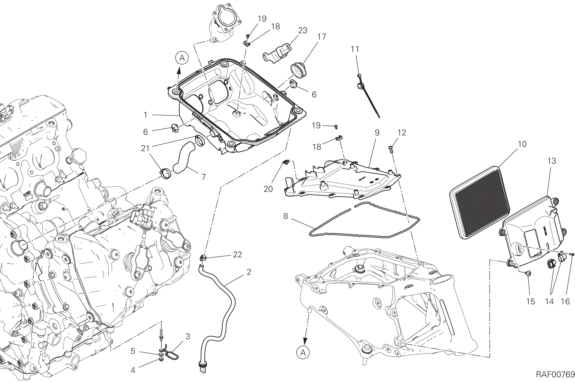 34A ASPIRAZIONE ARIA SFIATO OLIO POUR DIAVEL FOR BENTLEY 2024
