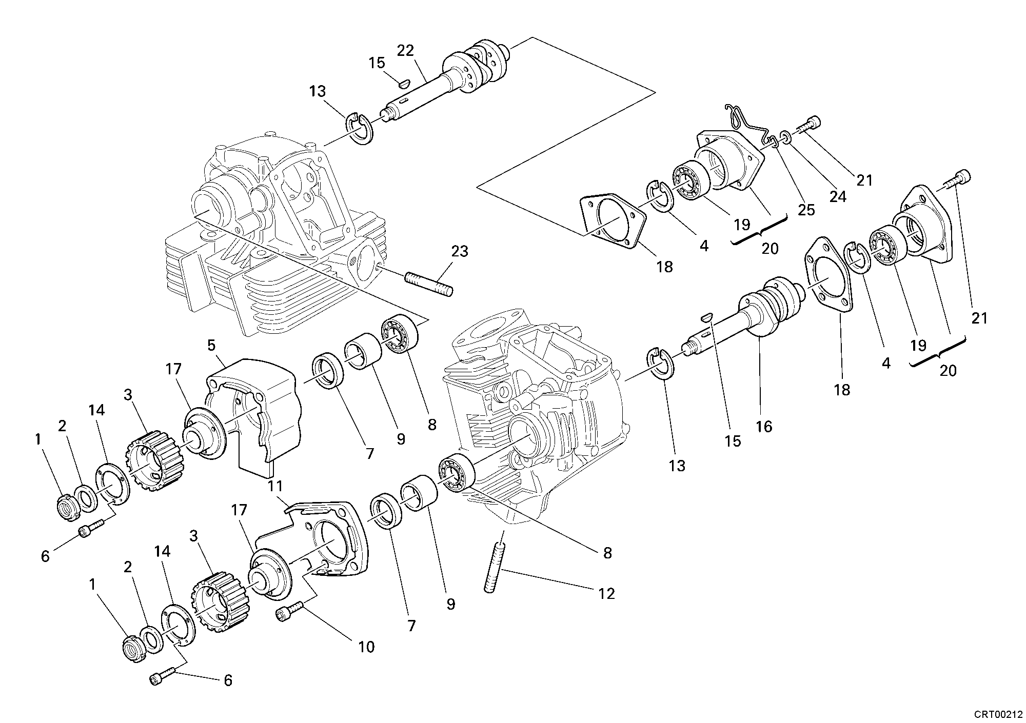 013 ARBRE A CAMES POUR MULTISTRADA 620 2006
