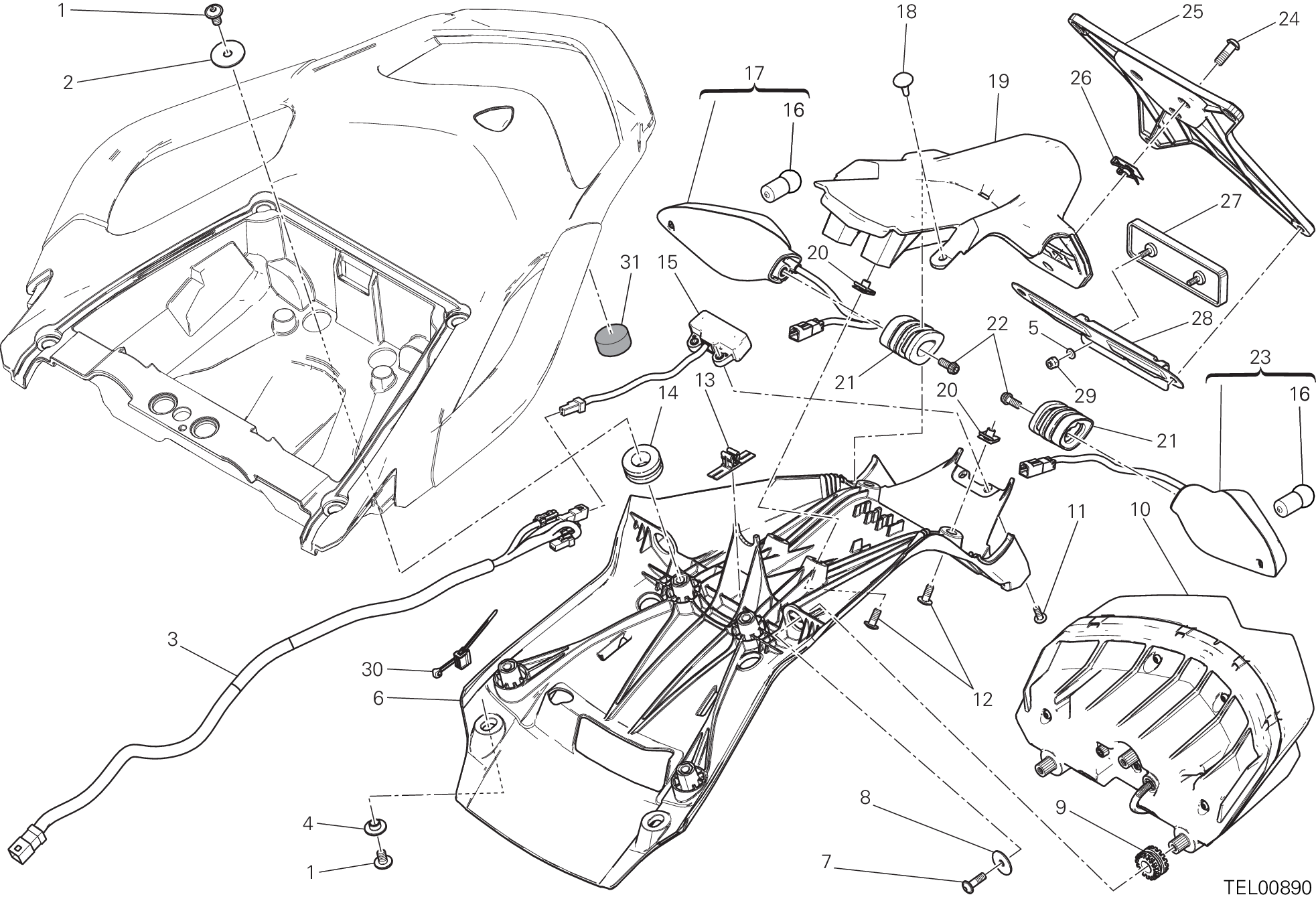 27A PORTE BALAI POUR MULTISTRADA 1200 ABS 2015