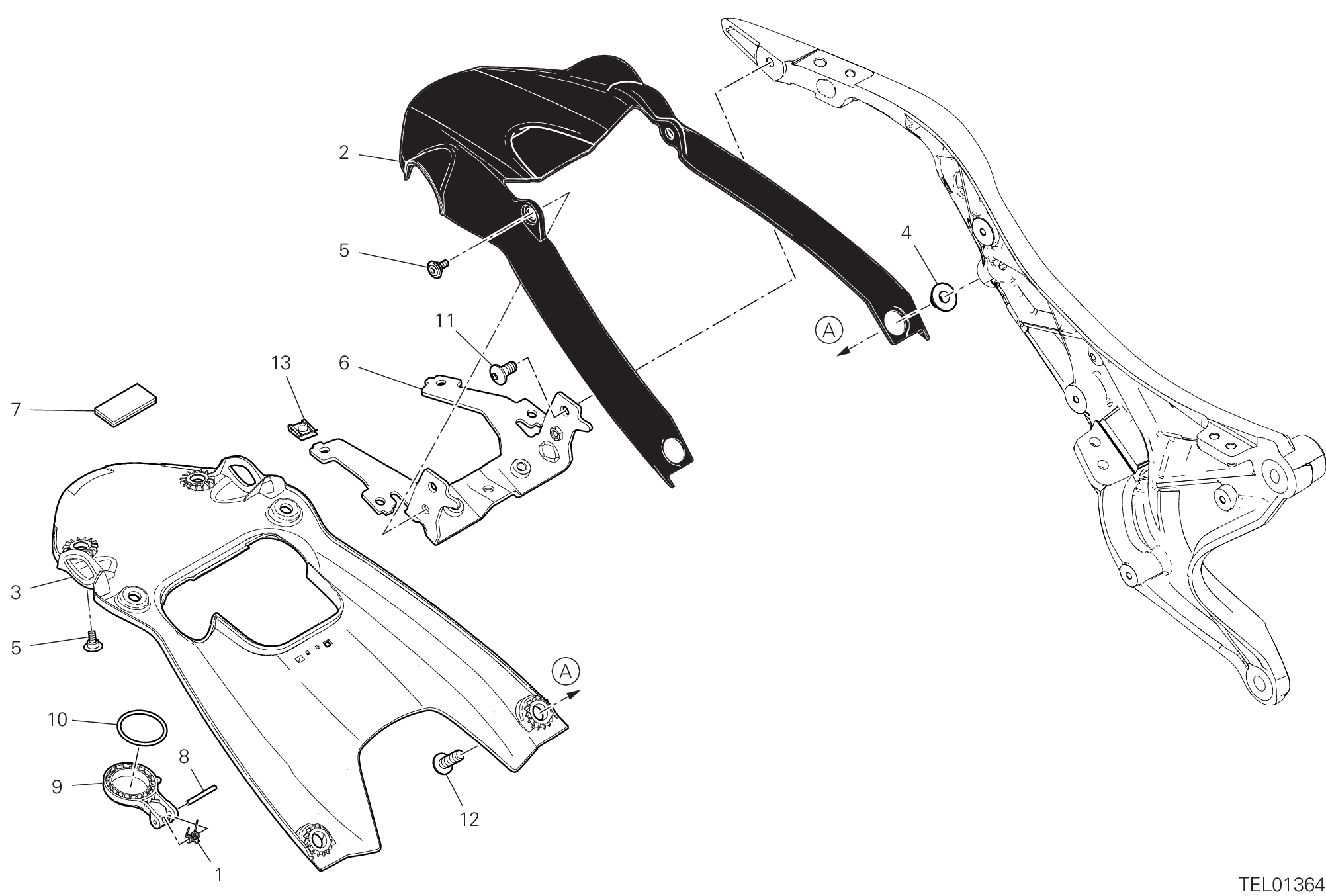 27A GARDE BOUE ARRIERE POUR SCRAMBLER 1100 PRO 2020