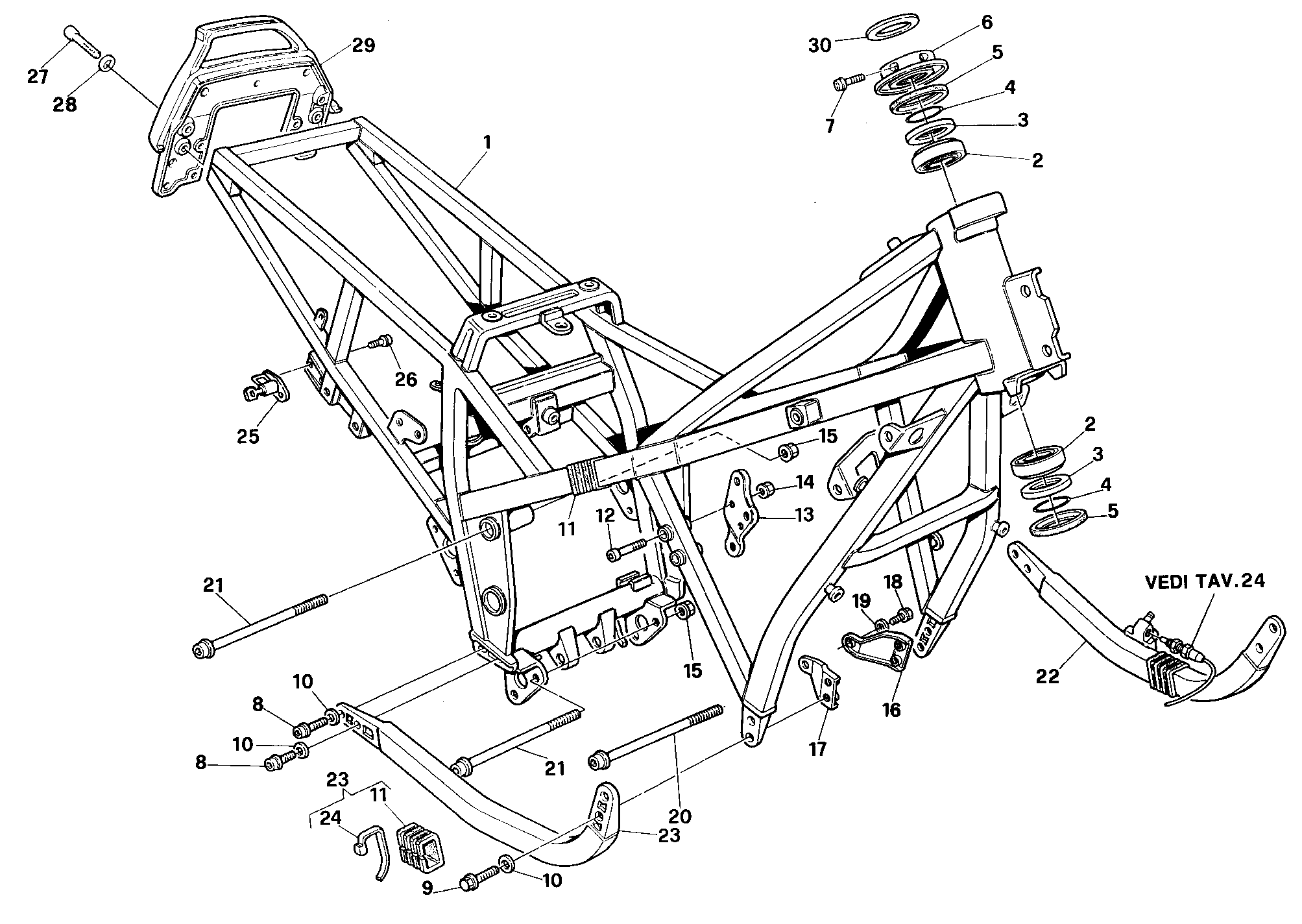 023 CADRE POUR SUPERBIKE 907 IE 1990