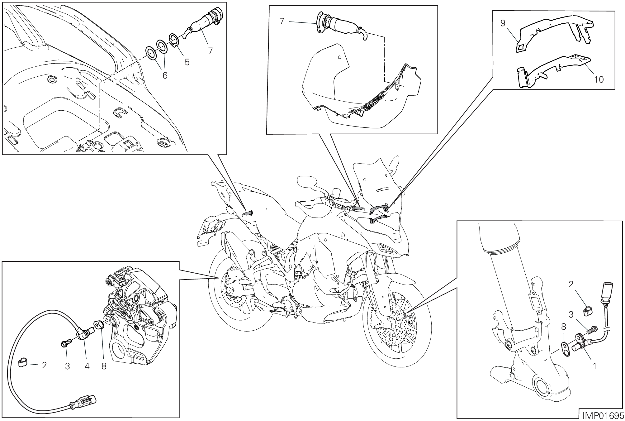 13F DISOISITIF ELECTRIQUES POUR MULTISTRADA V4 2025