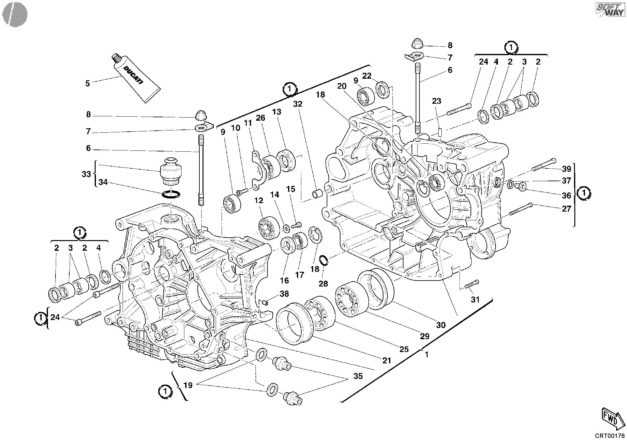 010 CARTER MOTEUR POUR SPORT TOURING ST3 2004