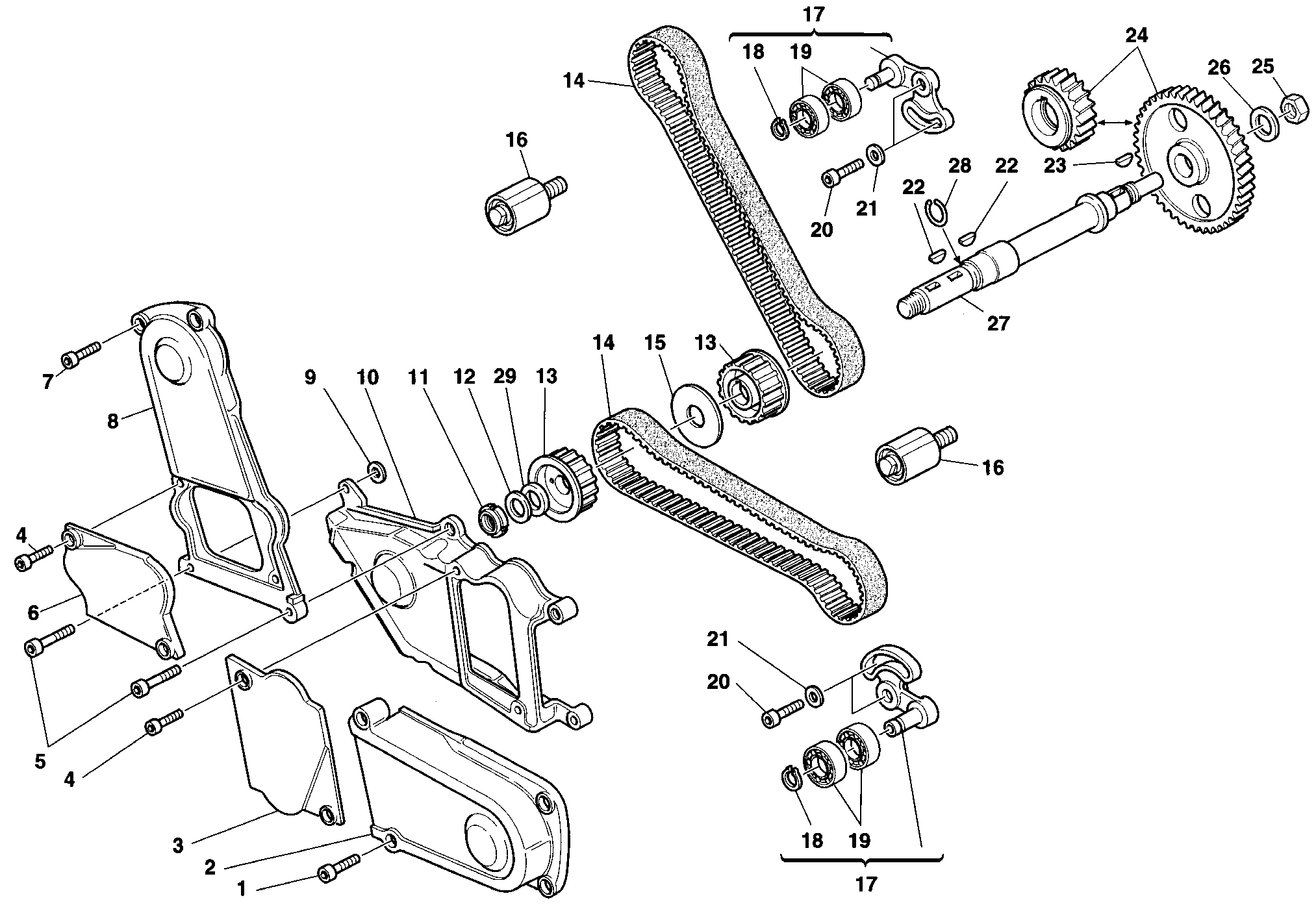 008 COURROIE DISTRIBUTION POUR SPORT TOURING ST2 1998