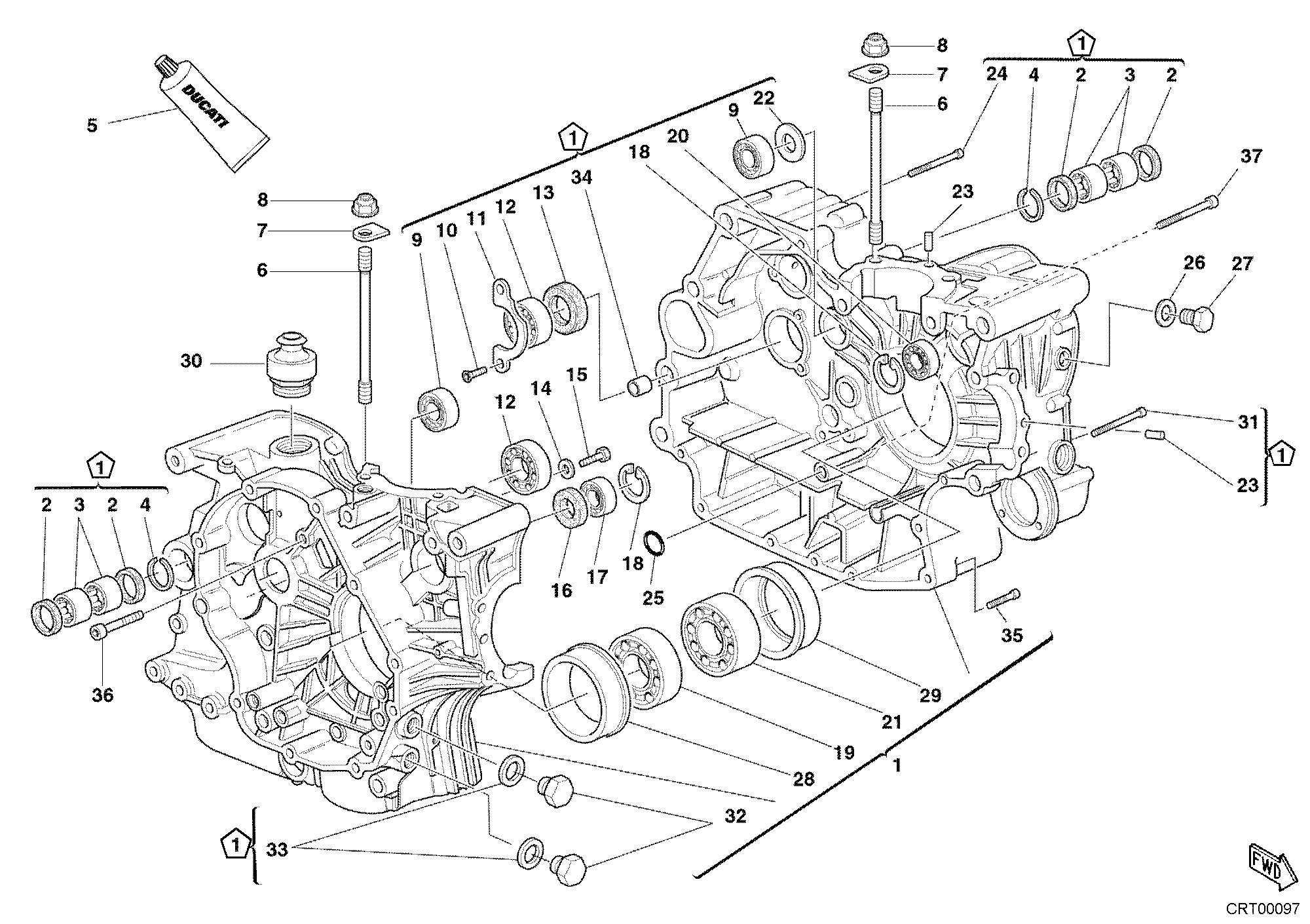 010 CARTER MOTEUR POUR SPORT TOURING ST2 2002