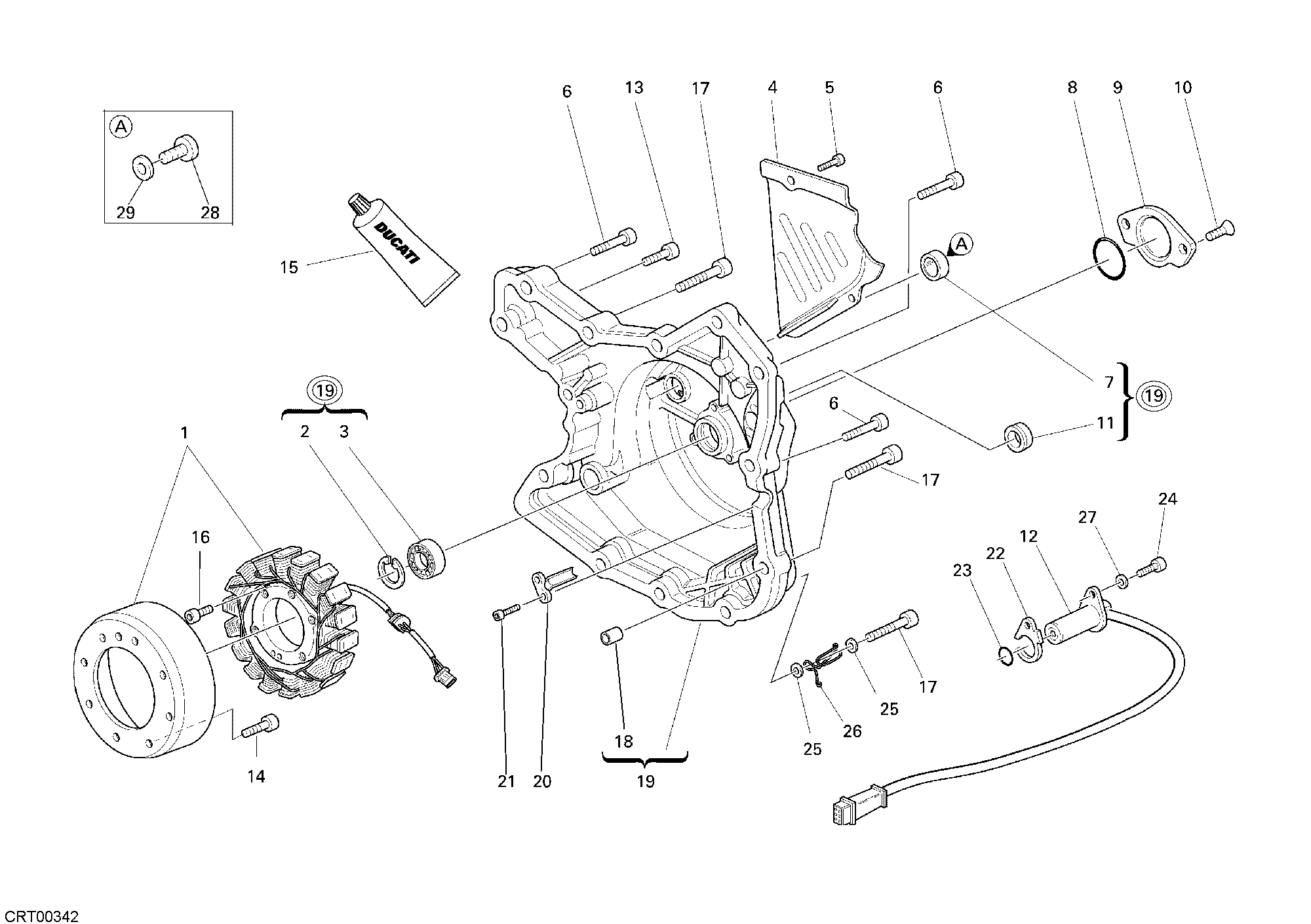 011 GENERATEUR POUR MONSTER S2R 800 2007