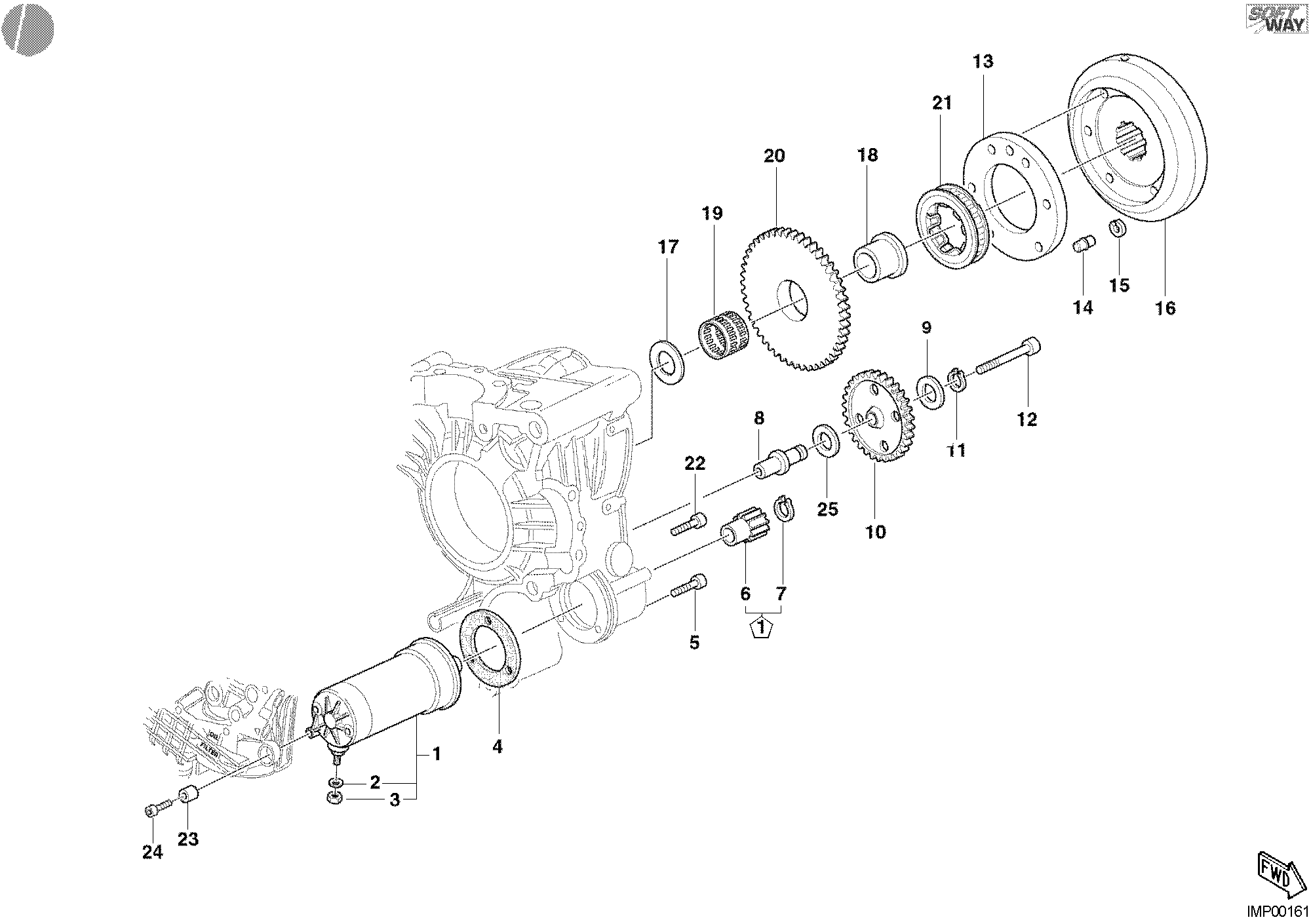 012 DEMARREUR ELECTRIQUE POUR SUPERBIKE 998 R 2002