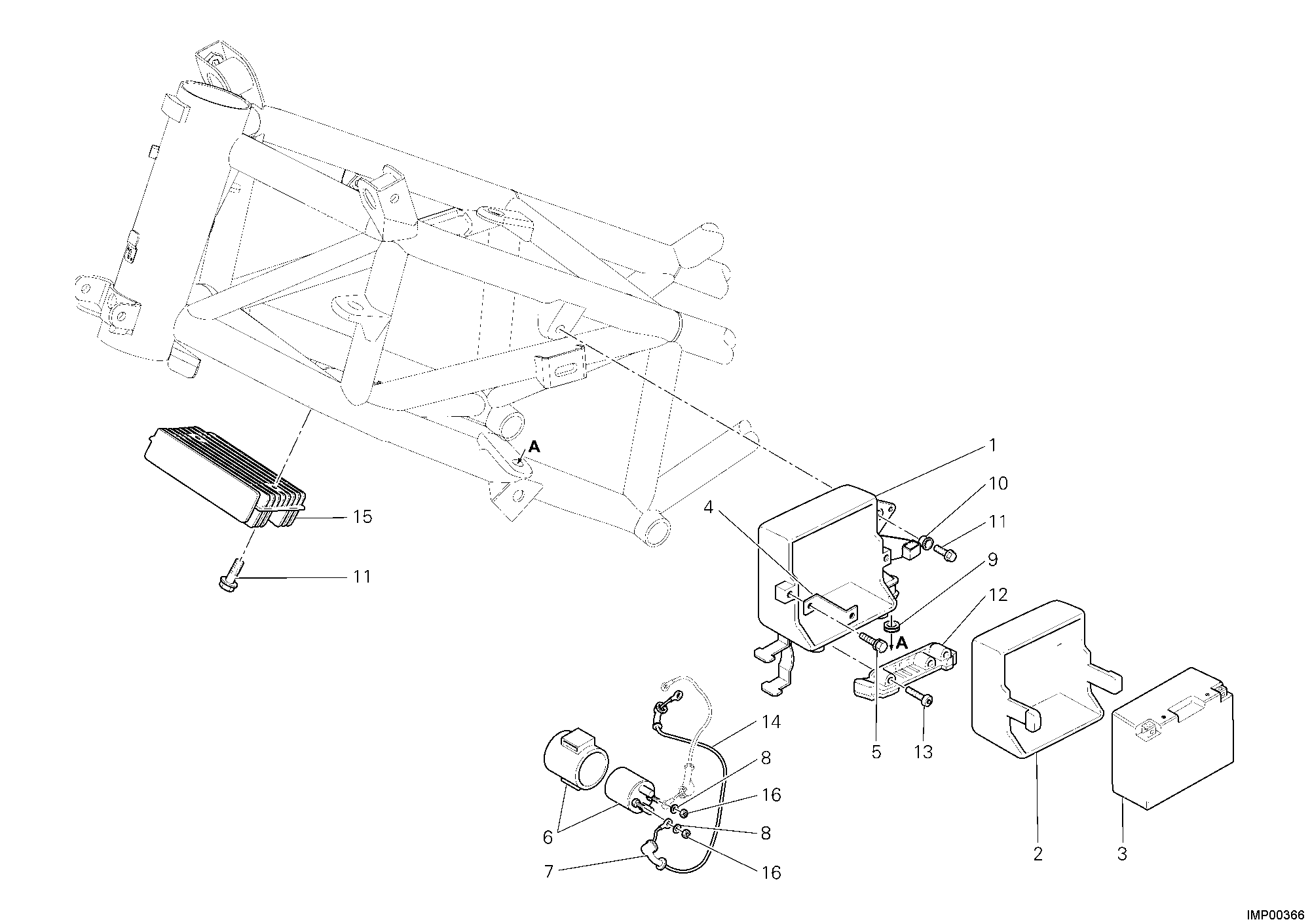 021 BATTERIE POUR MULTISTRADA 620 2006