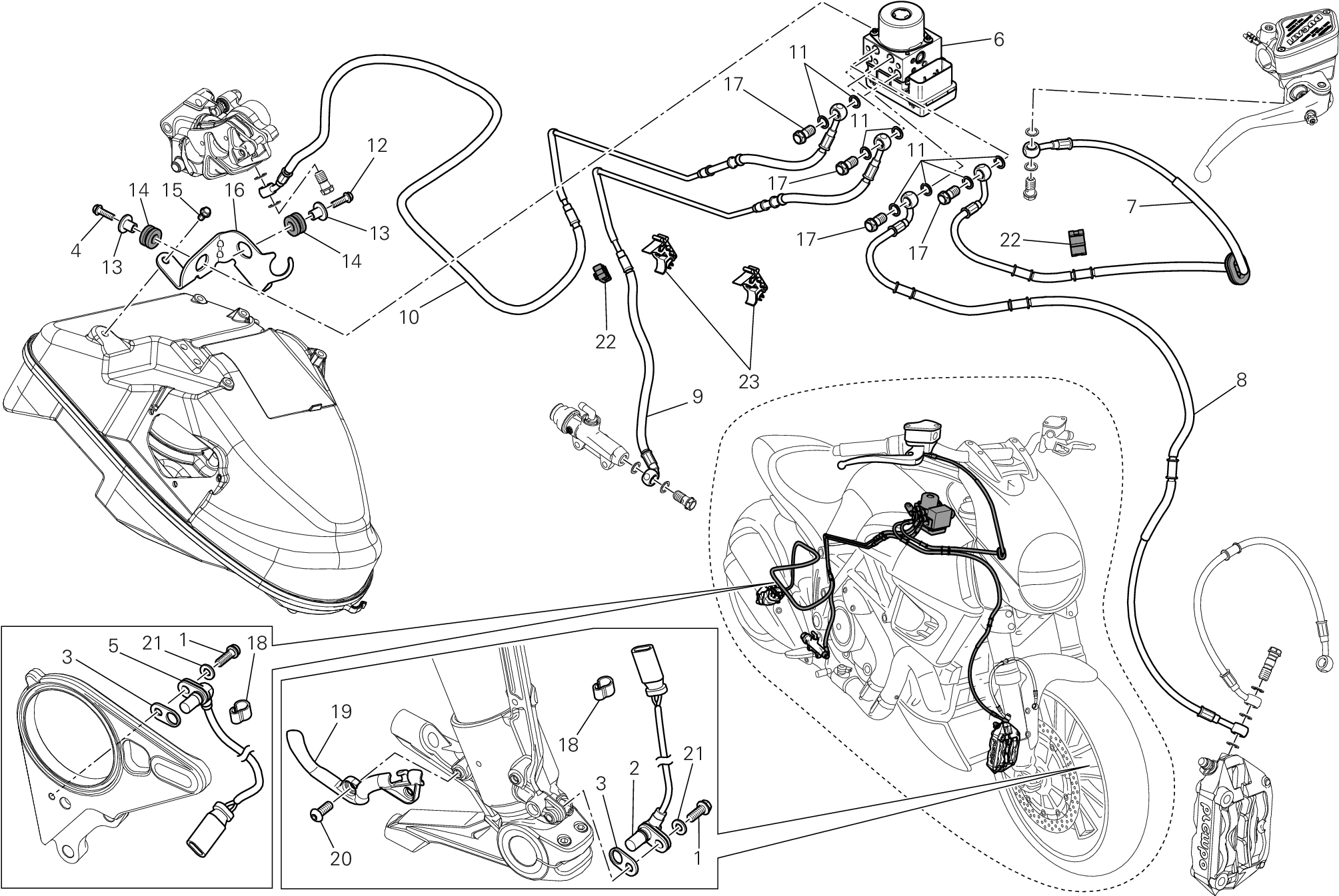 24A SYSTEME DE FREIN ABS POUR DIAVEL 2013