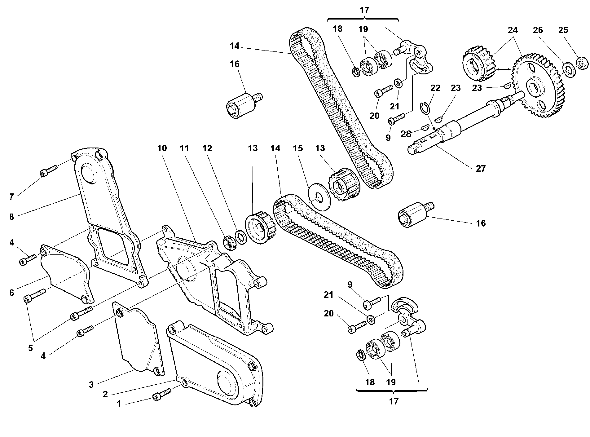 080 COURROIE DISTRIBUTION POUR SUPERSPORT 750 SS 1999