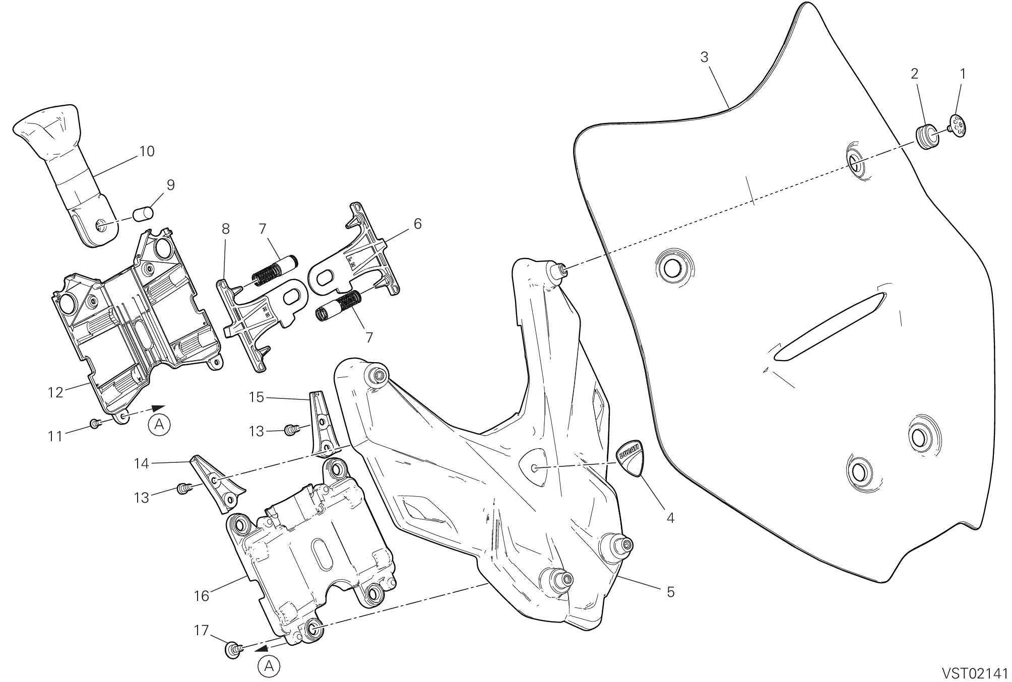 37A CAPOT AVANT POUR MULTISTRADA V4 2022
