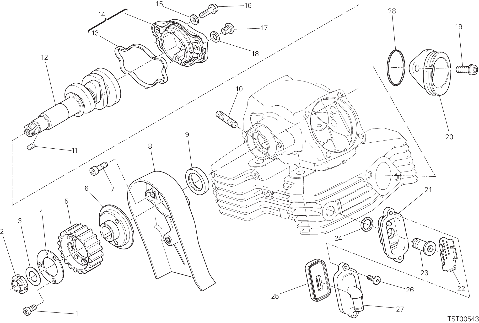 013 CULASSE VERTICALE DISTRIBUTION POUR SCRAMBLER SIXTY2 2020