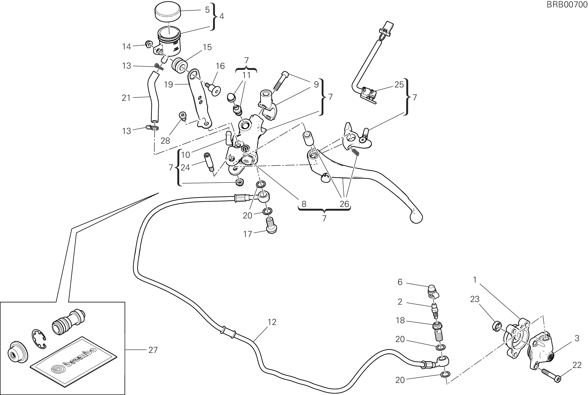 21B COMANDO FRIZIONE POUR HYPERMOTARD 950 2025