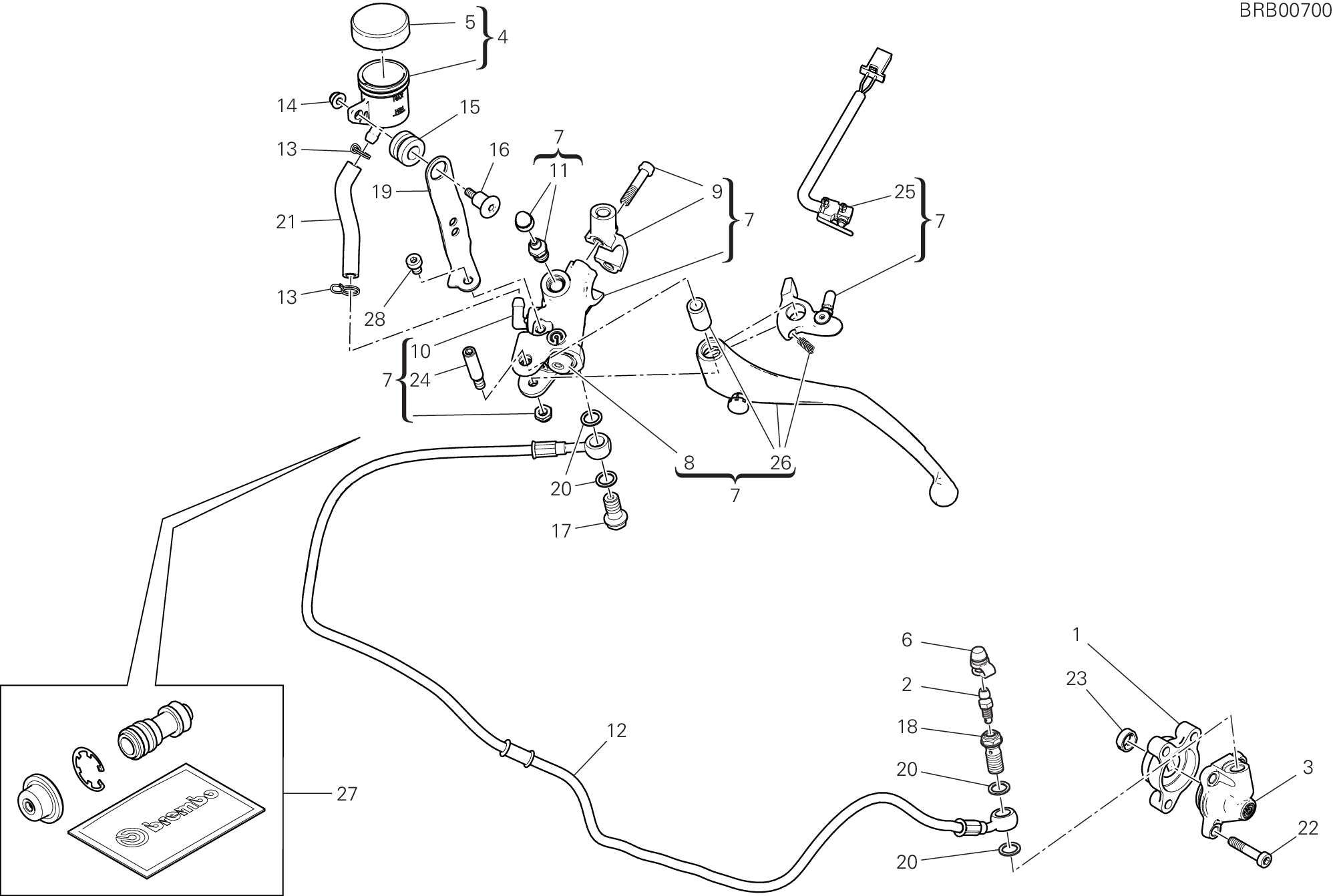 21B COMANDO FRIZIONE POUR HYPERMOTARD 950 2023