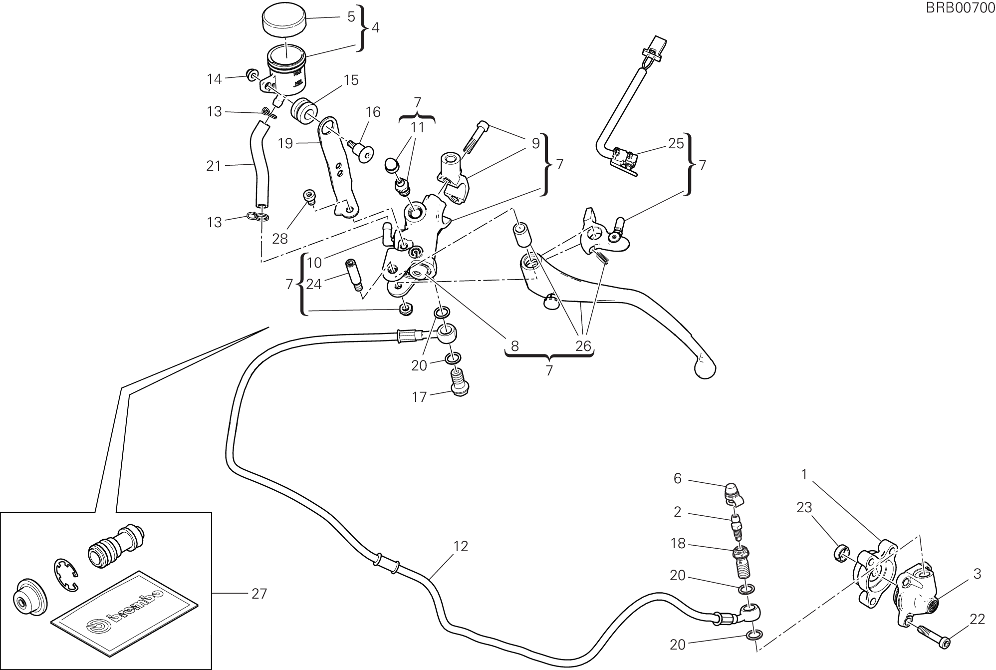 21B COMANDO FRIZIONE POUR HYPERMOTARD 950 2019