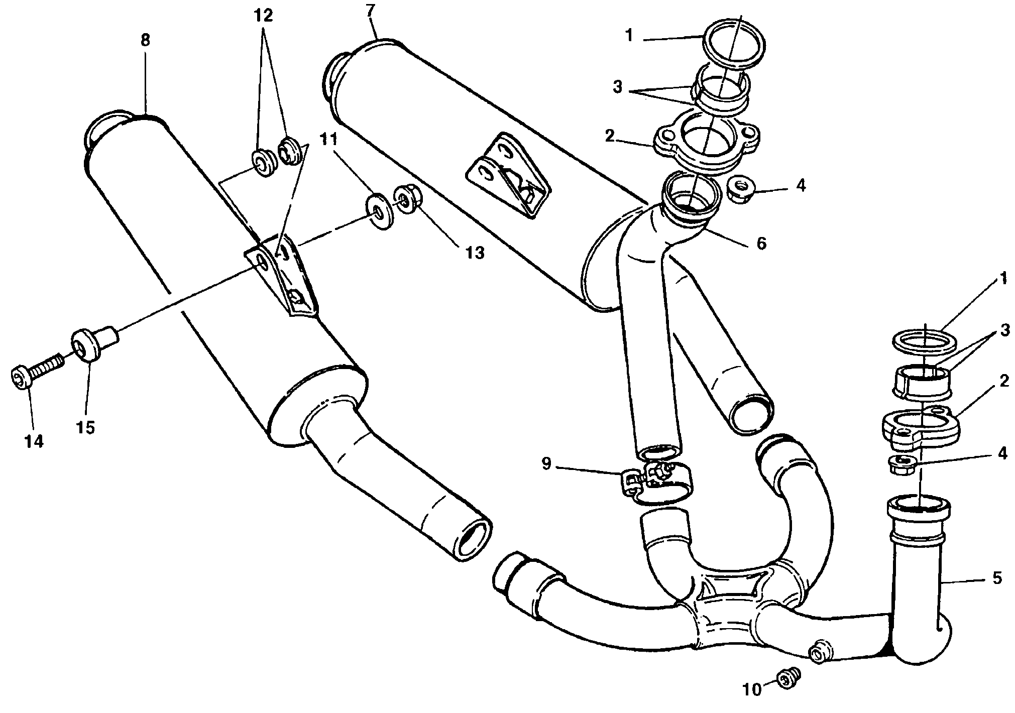 021 ECHAPPEMENT POUR SUPERSPORT 900 SS FINAL ED 1998