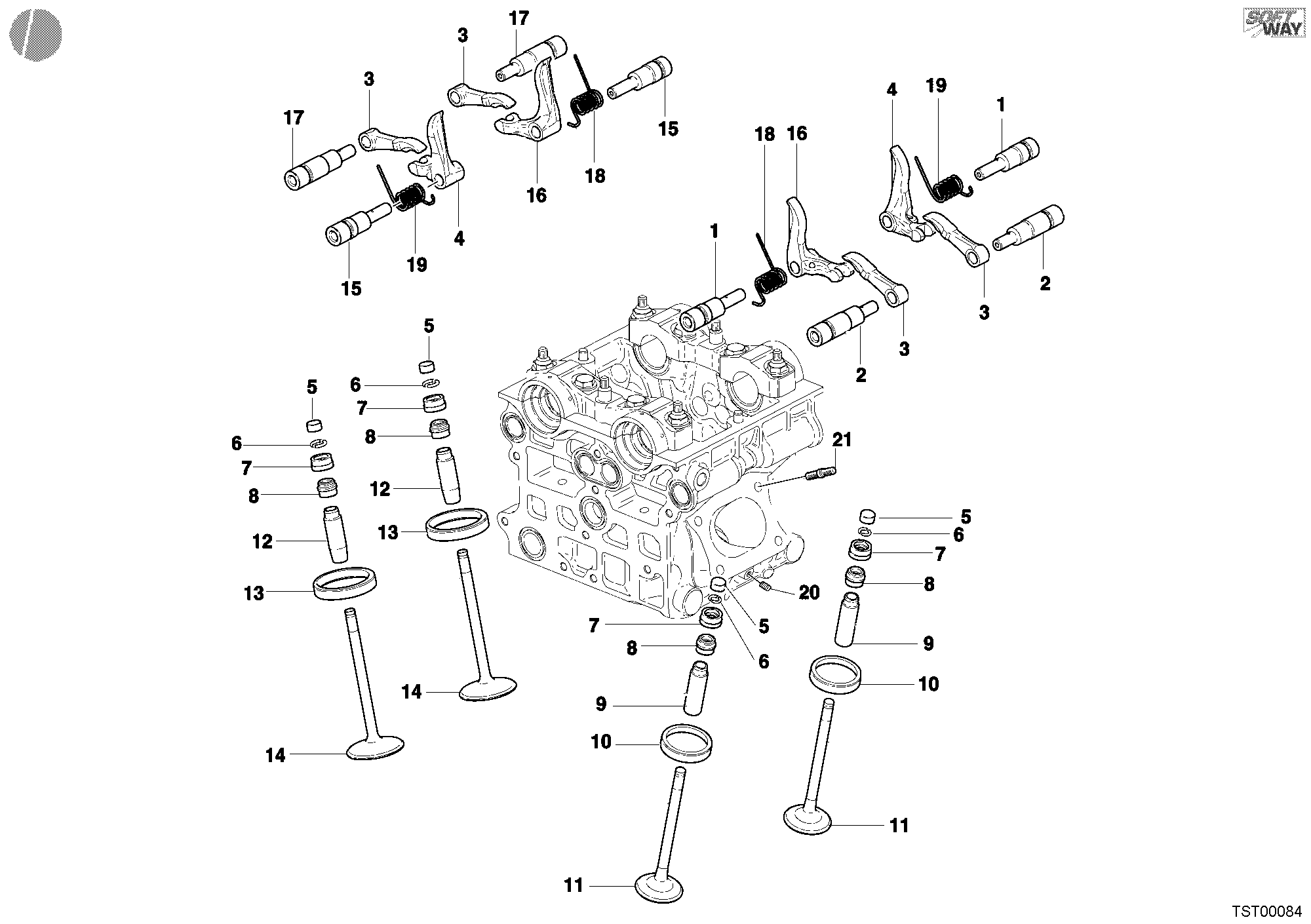 013 SOUPAPE POUR SUPERBIKE 998 2002