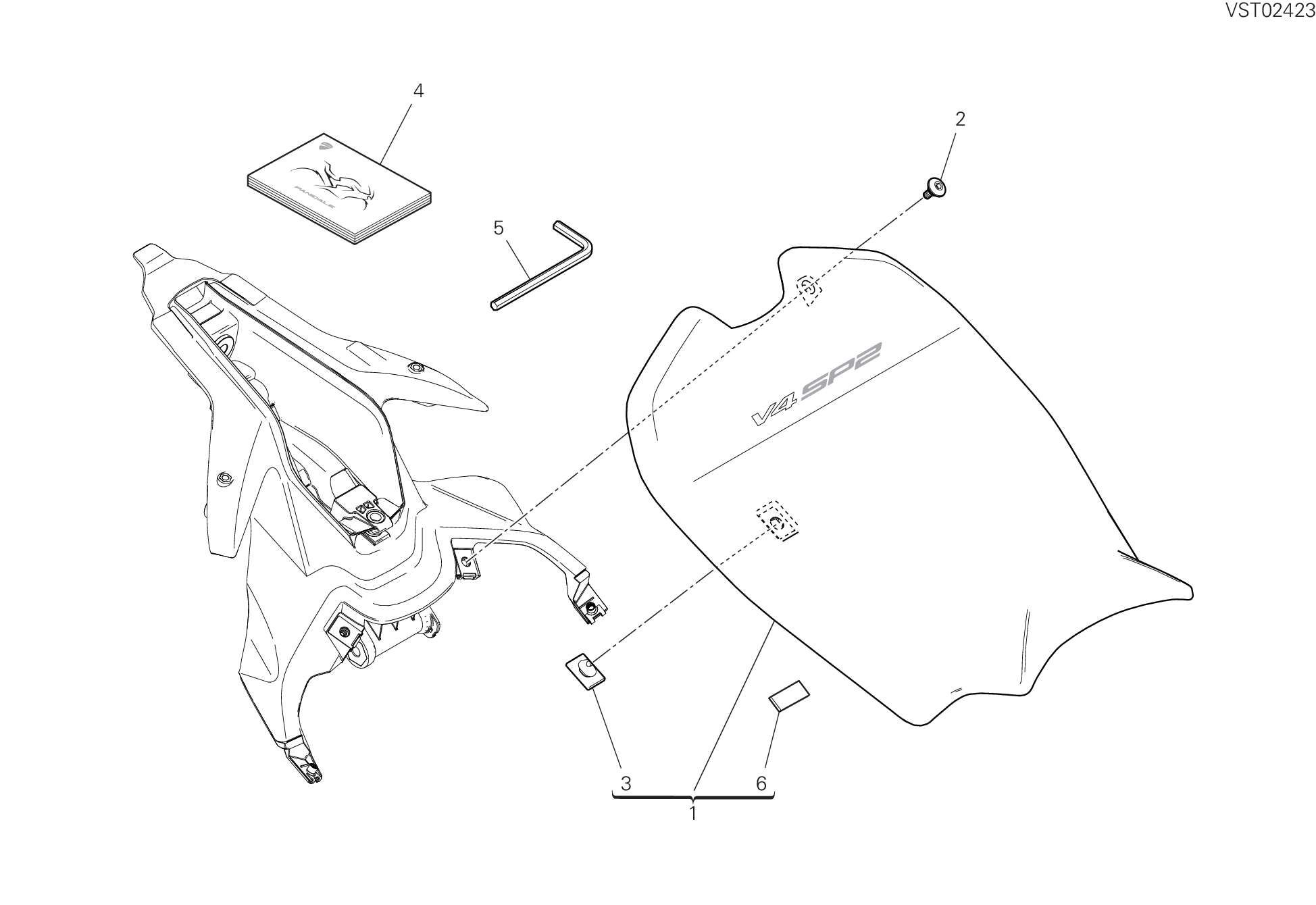 32A SELLE POUR SUPERBIKE PANIGALE V4 SP2 2023