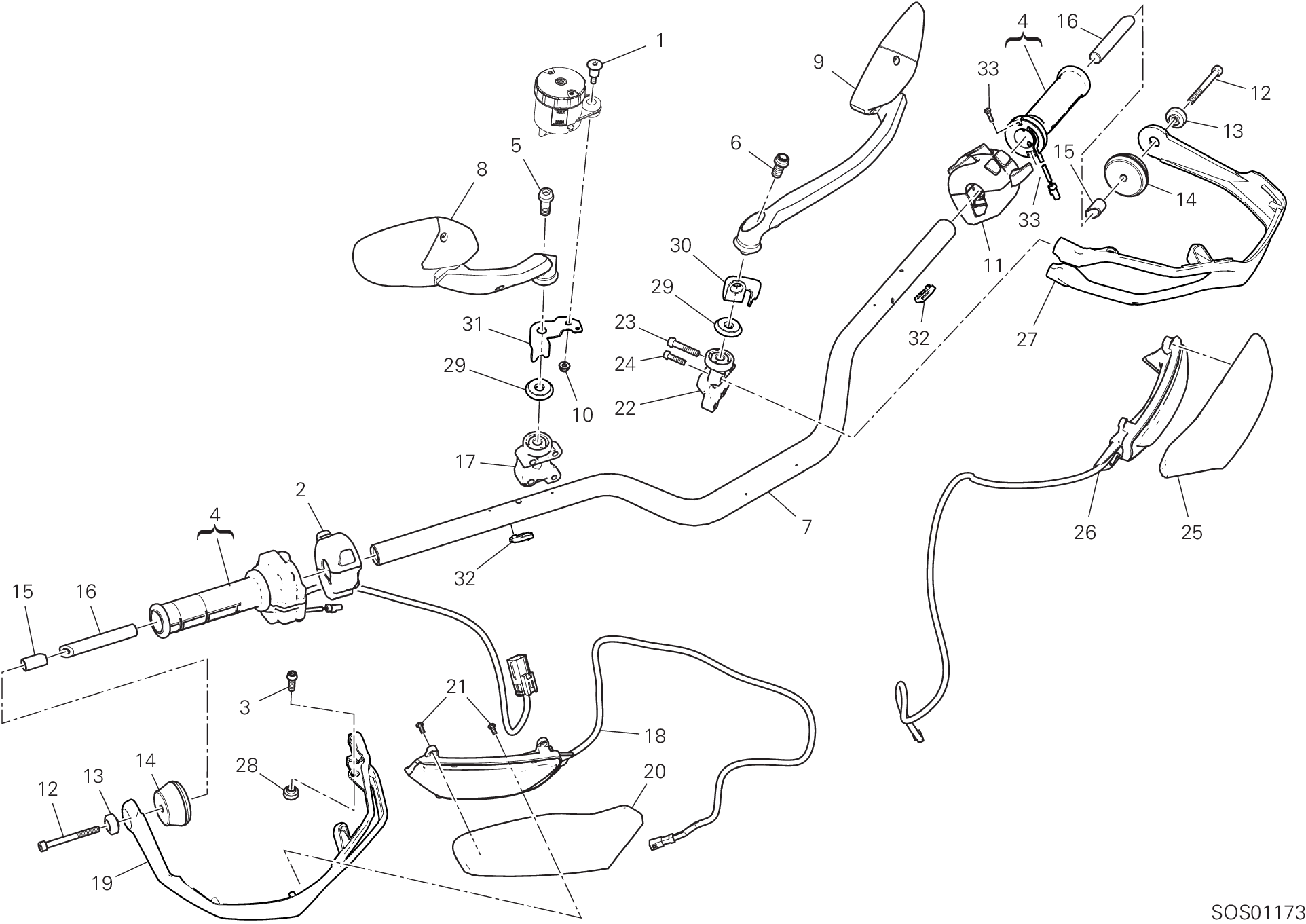 021 GUIDON POUR MULTISTRADA V2 S TRAVEL 2023