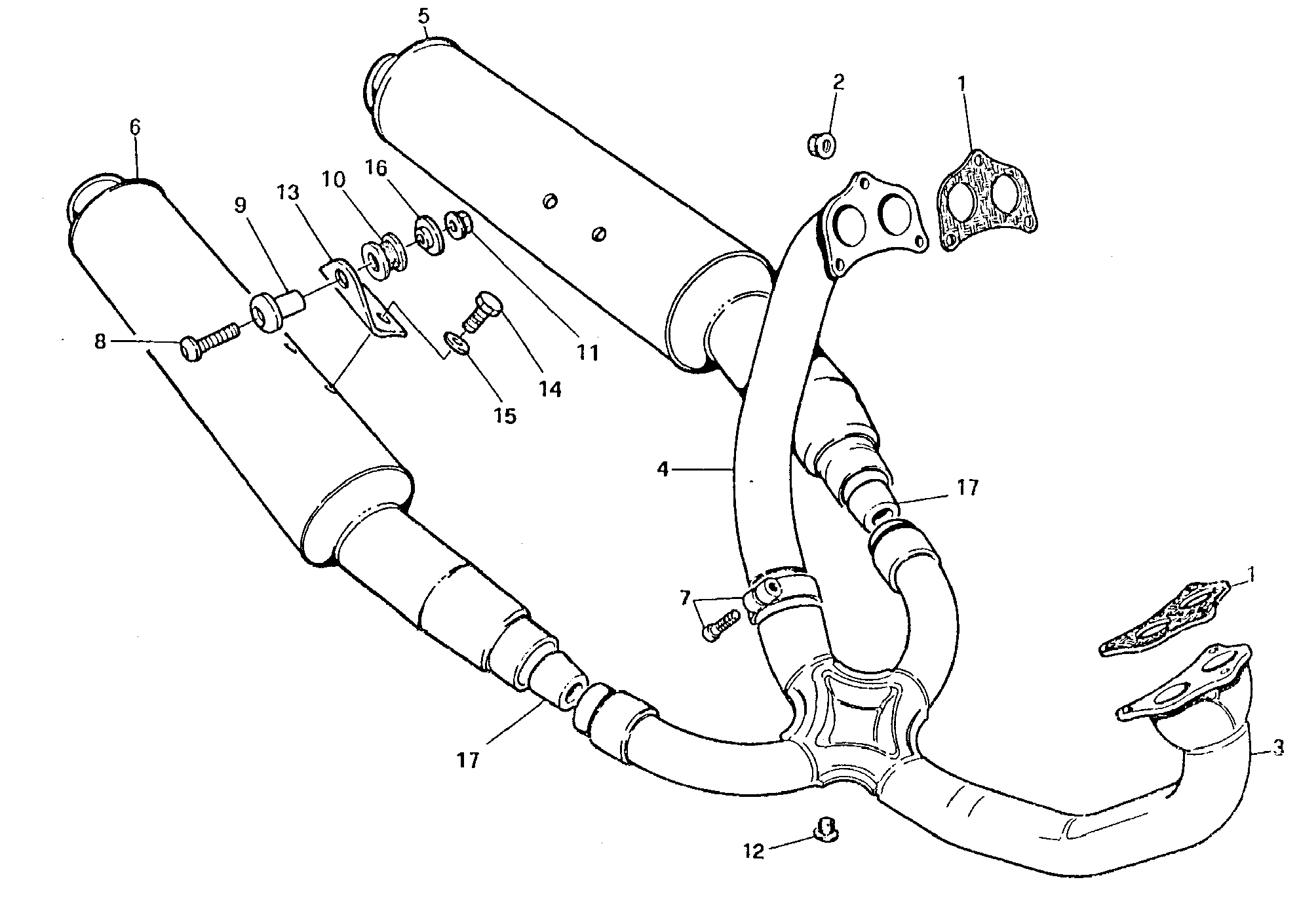 190 ECHAPPEMENT POUR SUPERBIKE 851 1992