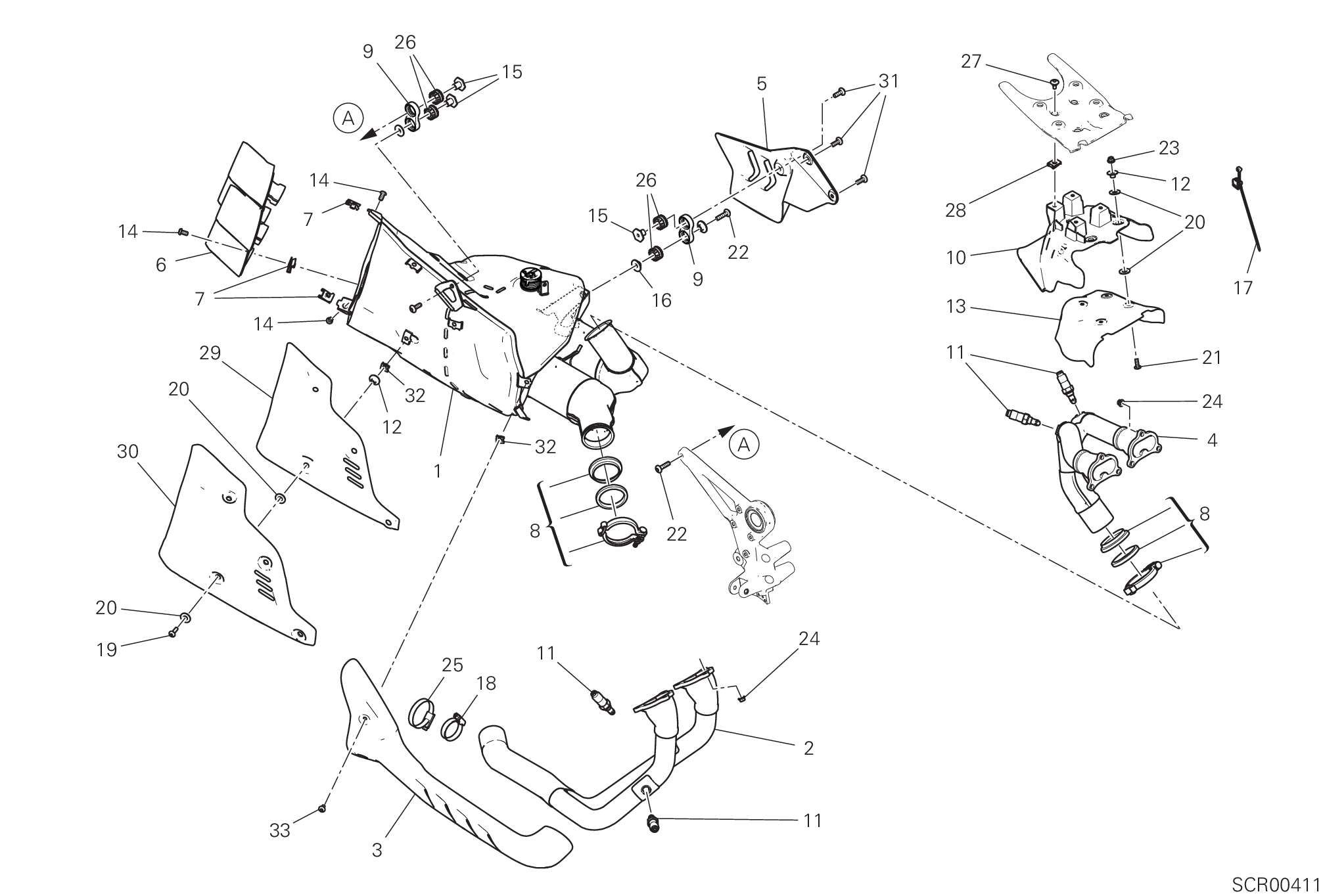 30B SILENCIEUX DECHAPPEMENT POUR DIAVEL V4 2023