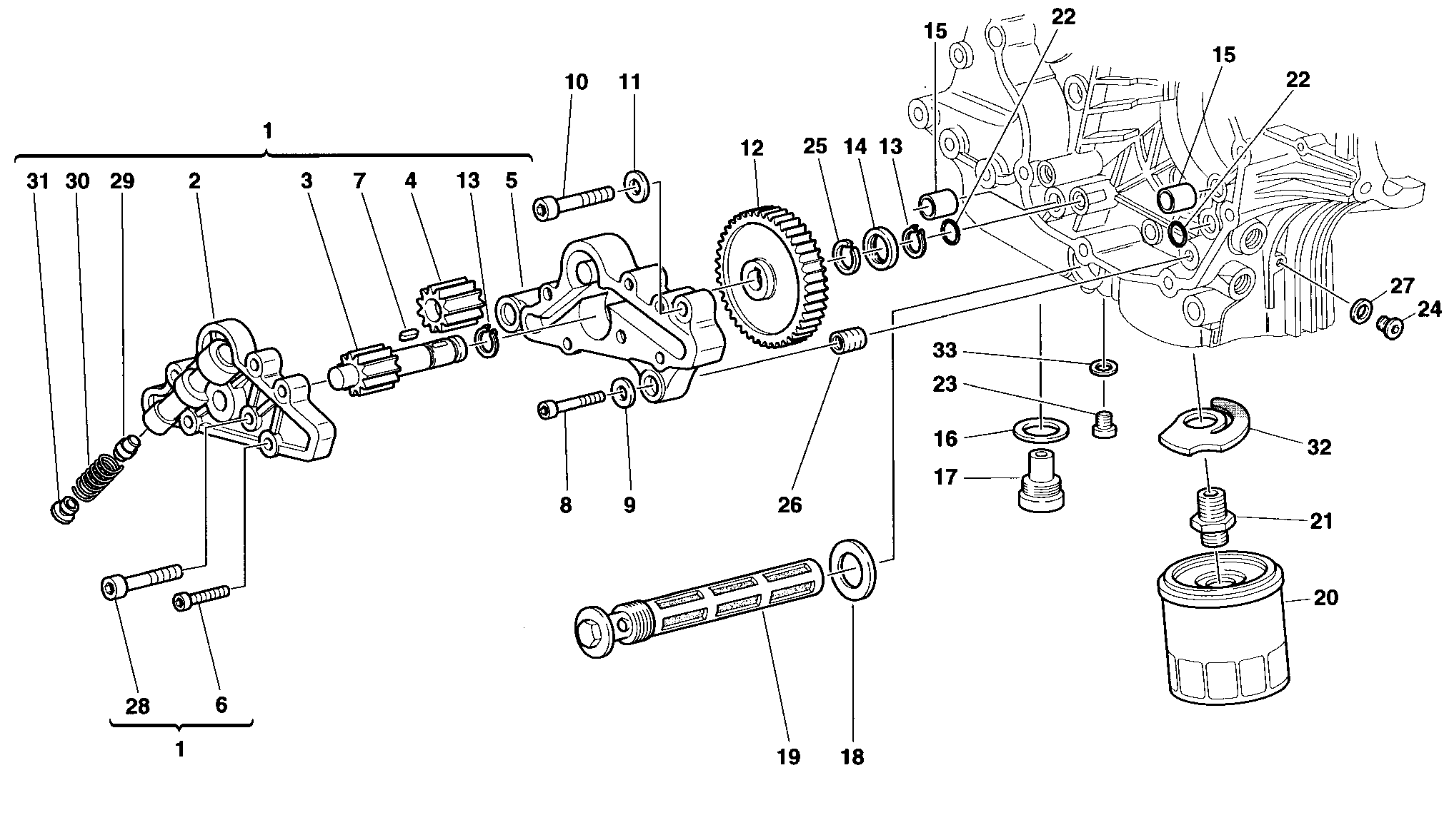 009 POMPE A HUILE FILTRE POUR MONSTER 600 1998