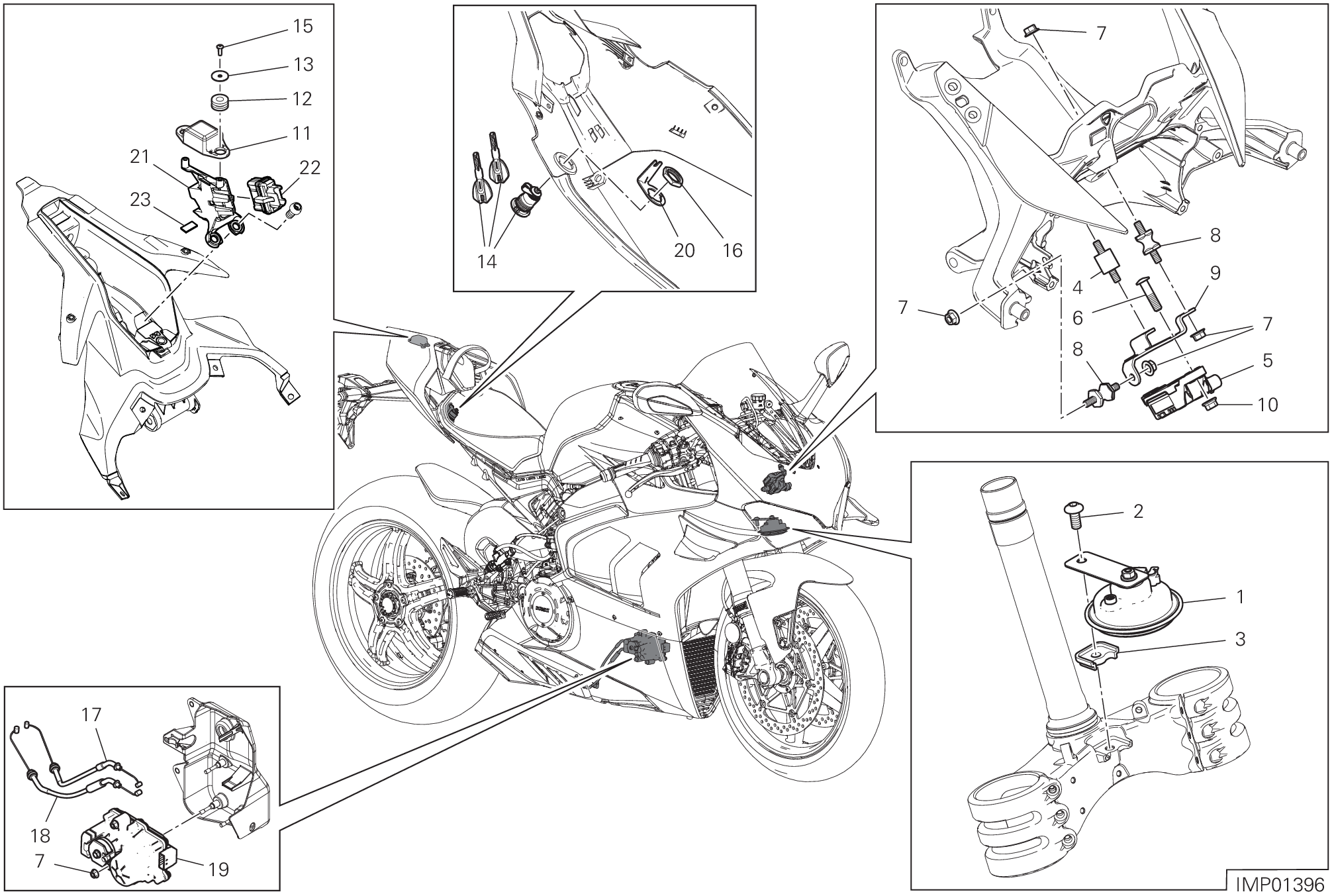 13E DISOISITIF ELECTRIQUES POUR SUPERBIKE PANIGALE V4 SP 2021